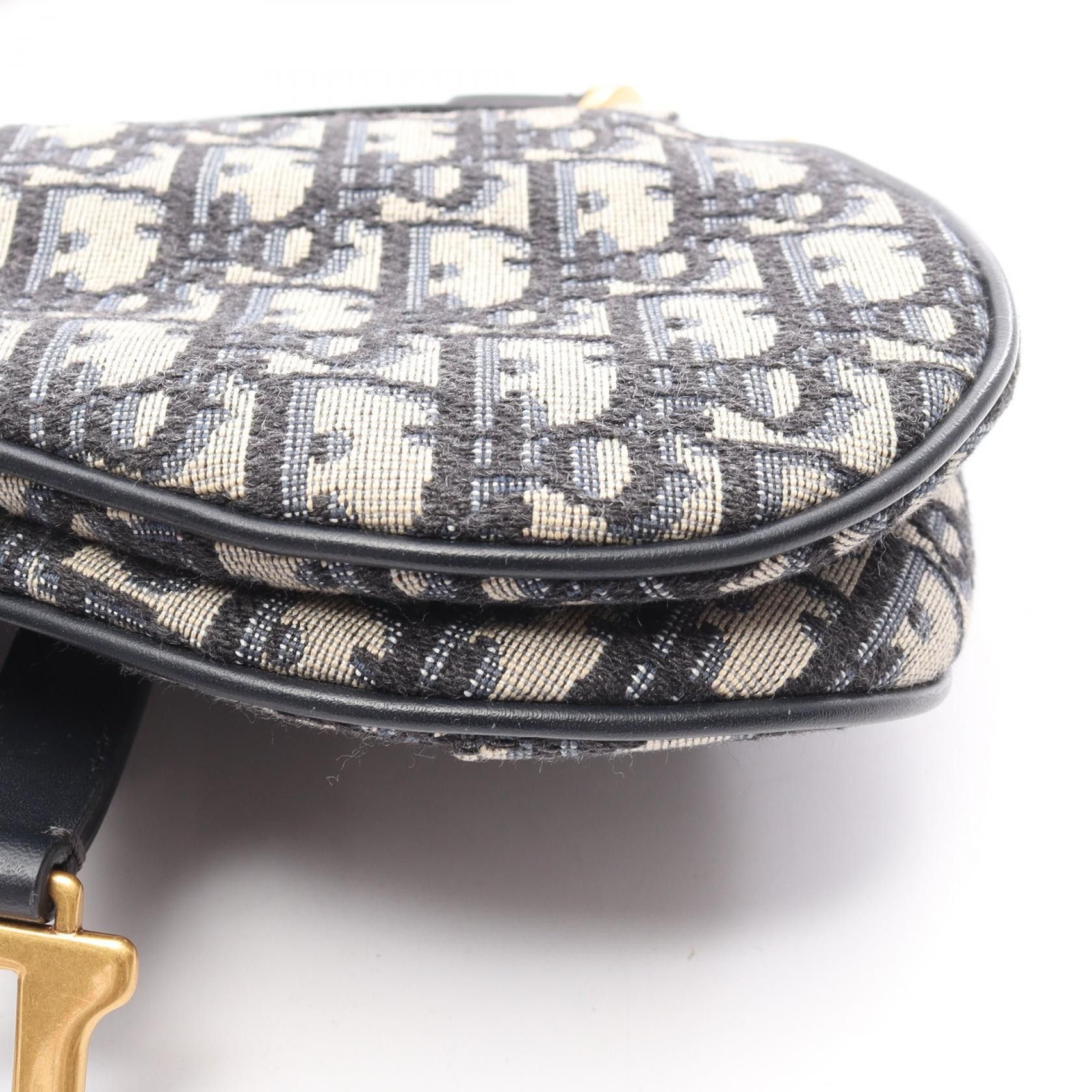 Dior Dior Dior Saddle Bag Oblique Jacquard Shoulder Bag Textile Crossbody Bag DUTY FREE for USA Size ONE SIZE - 7 Thumbnail