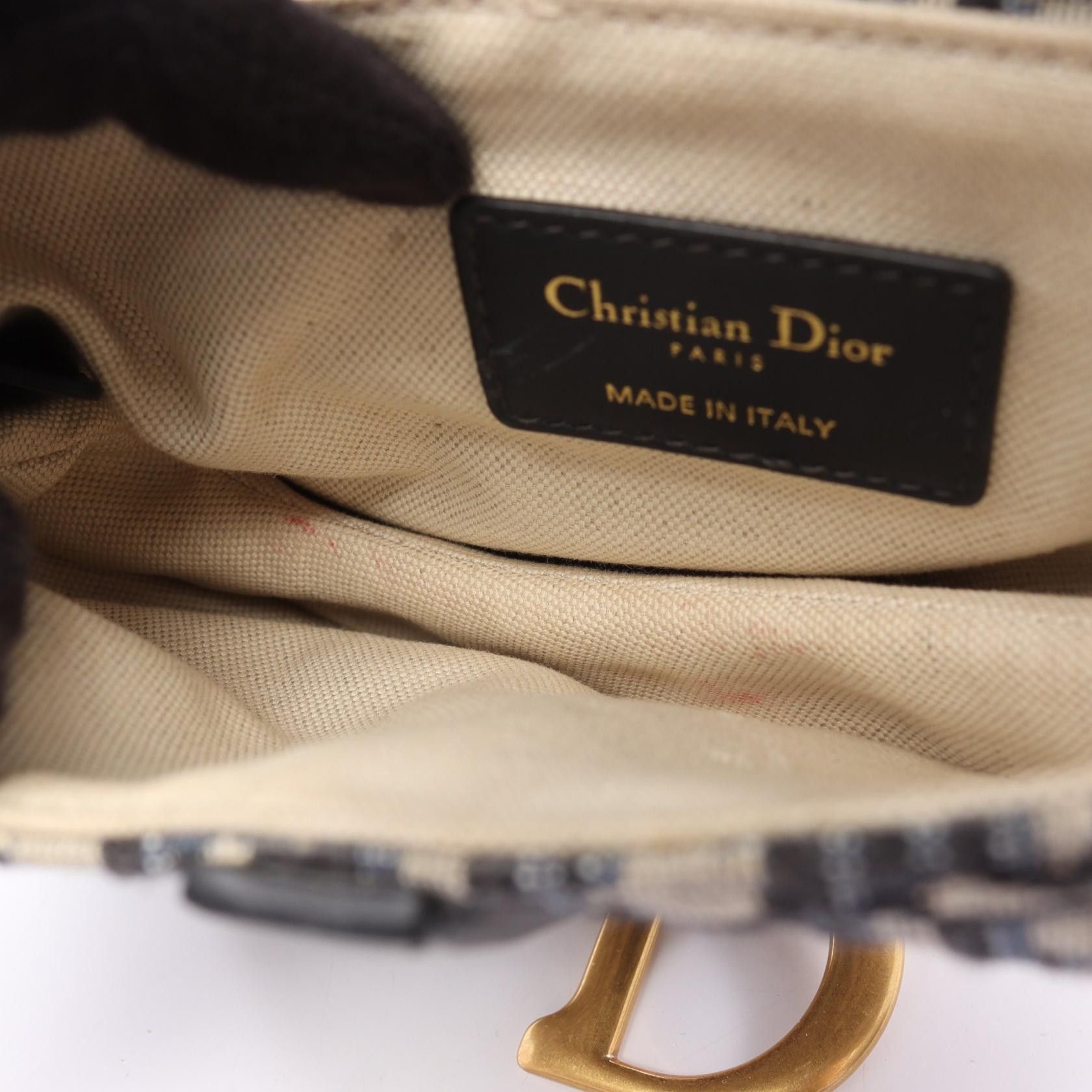 Dior Dior Dior Saddle Bag Oblique Jacquard Shoulder Bag Textile Crossbody Bag DUTY FREE for USA Size ONE SIZE - 5 Thumbnail