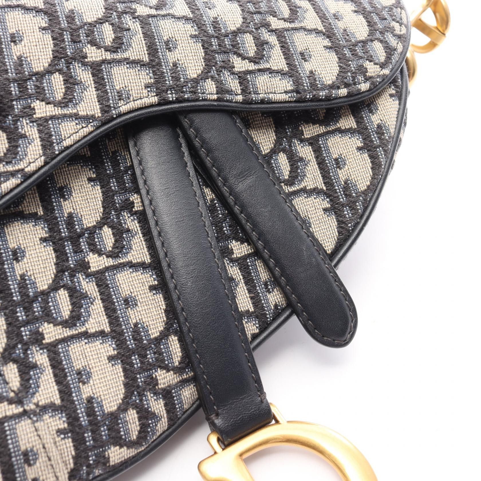 Dior Dior Dior Saddle Bag Oblique Jacquard Shoulder Bag Textile Crossbody Bag DUTY FREE for USA Size ONE SIZE - 6 Thumbnail