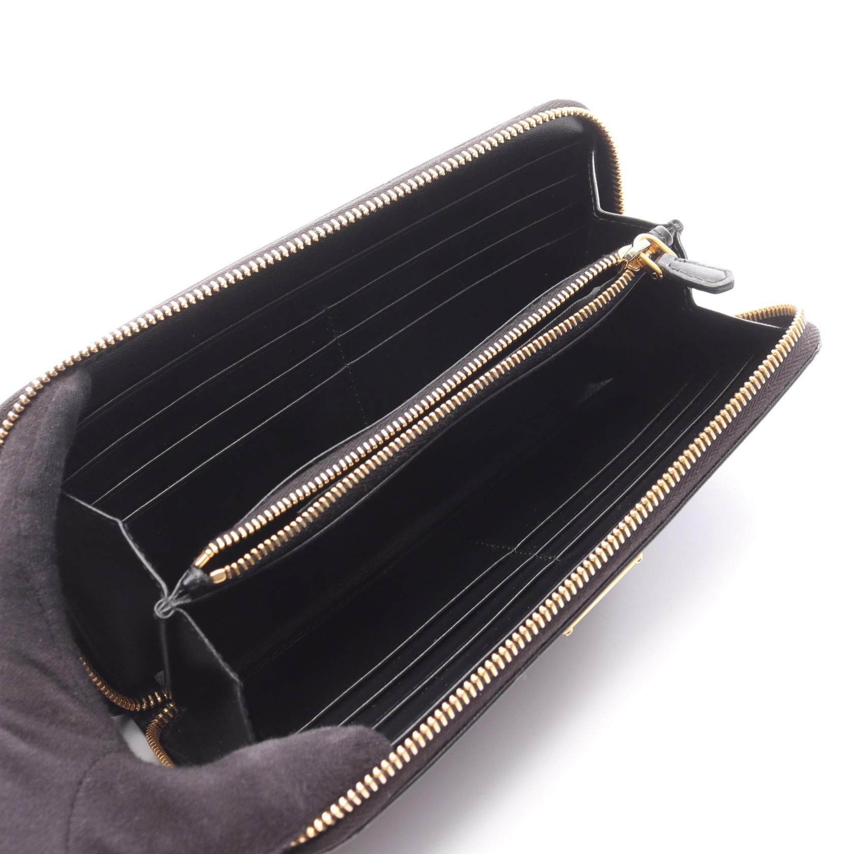 Prada Prada Prada VITTELLO MOVE TR Leather Long Wallet Leather Long Wallet DUTY FREE for USA Size ONE SIZE - 3 Thumbnail