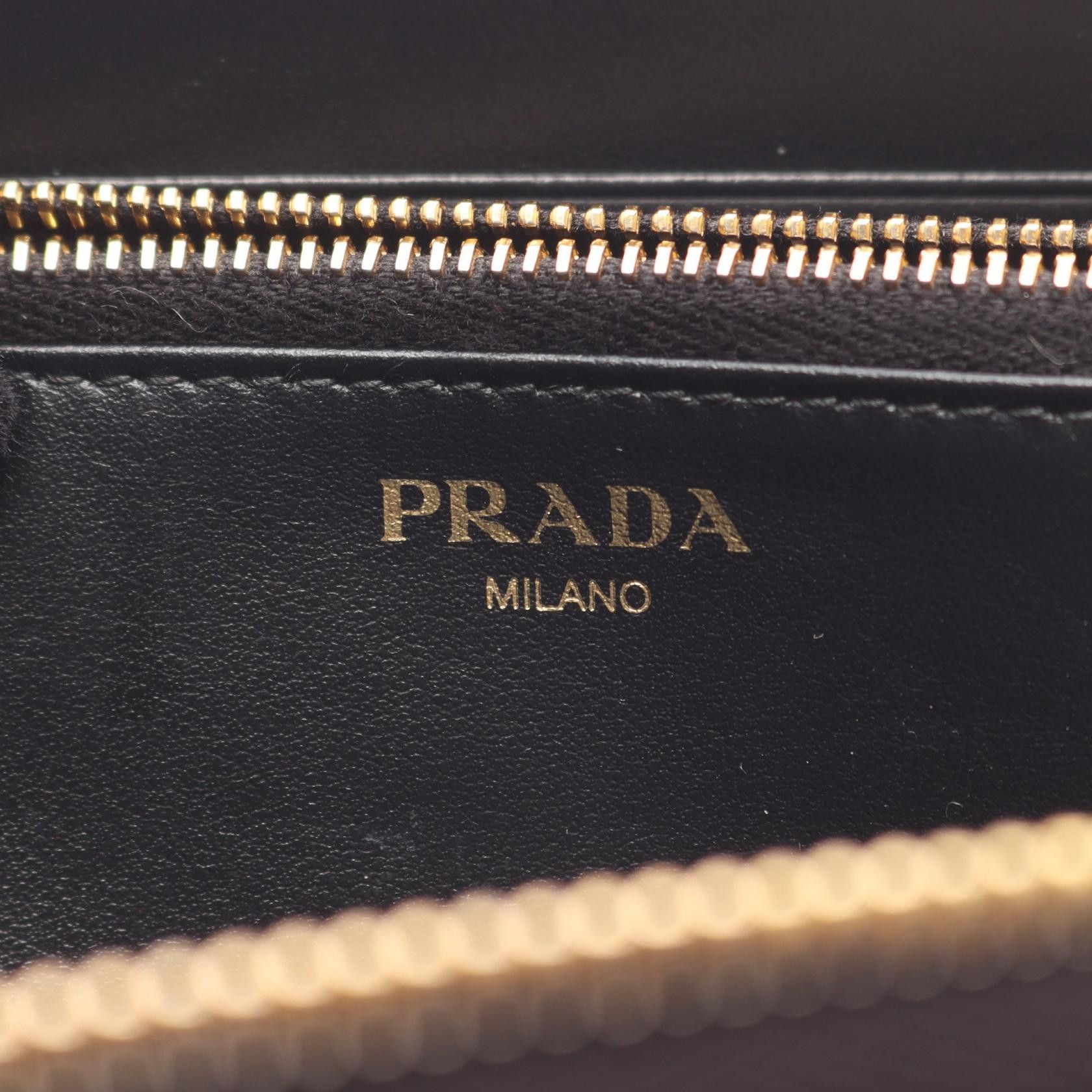 Prada Prada Prada VITTELLO MOVE TR Leather Long Wallet Leather Long Wallet DUTY FREE for USA Size ONE SIZE - 4 Thumbnail