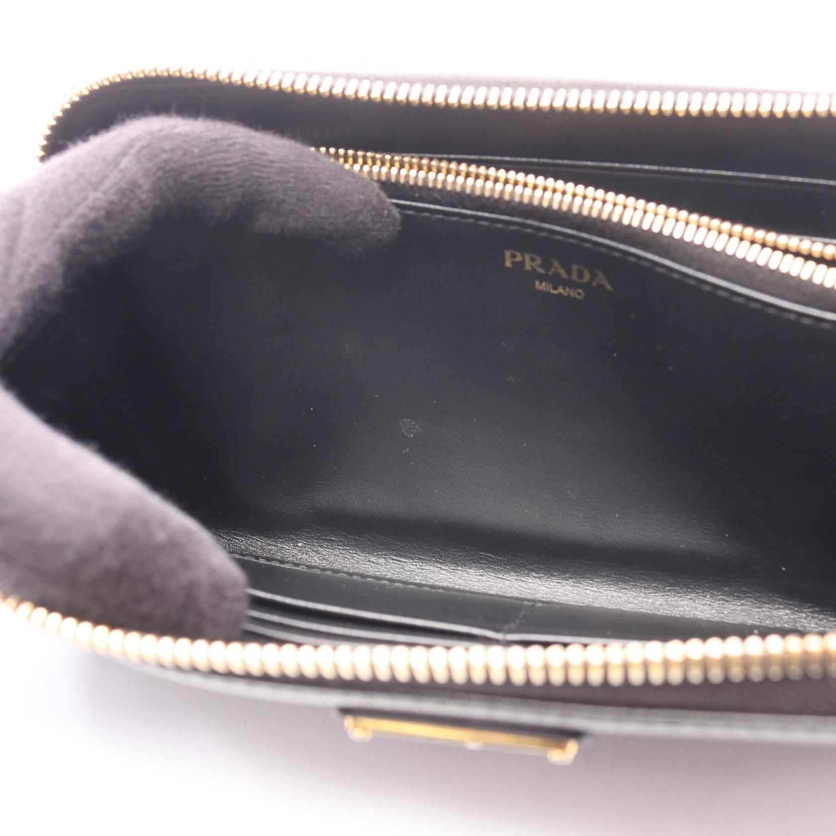 Prada Prada Prada VITTELLO MOVE TR Leather Long Wallet Leather Long Wallet DUTY FREE for USA Size ONE SIZE - 6 Thumbnail