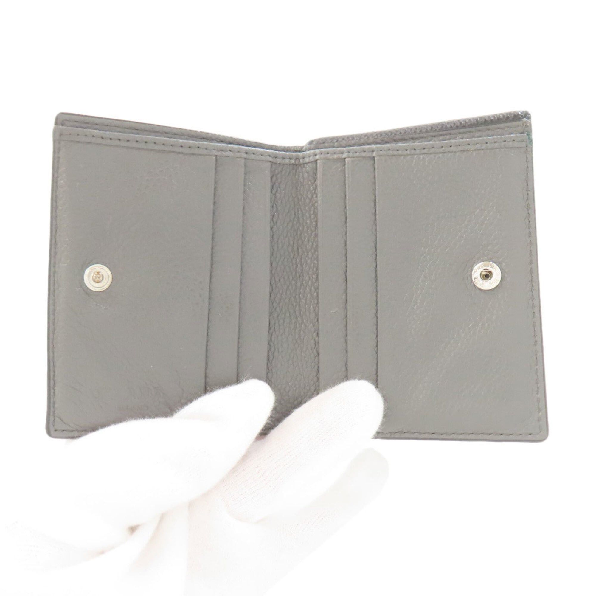 Prada Prada Logo Bi-fold Leather Wallet for Women PRADA Size ONE SIZE - 4 Thumbnail