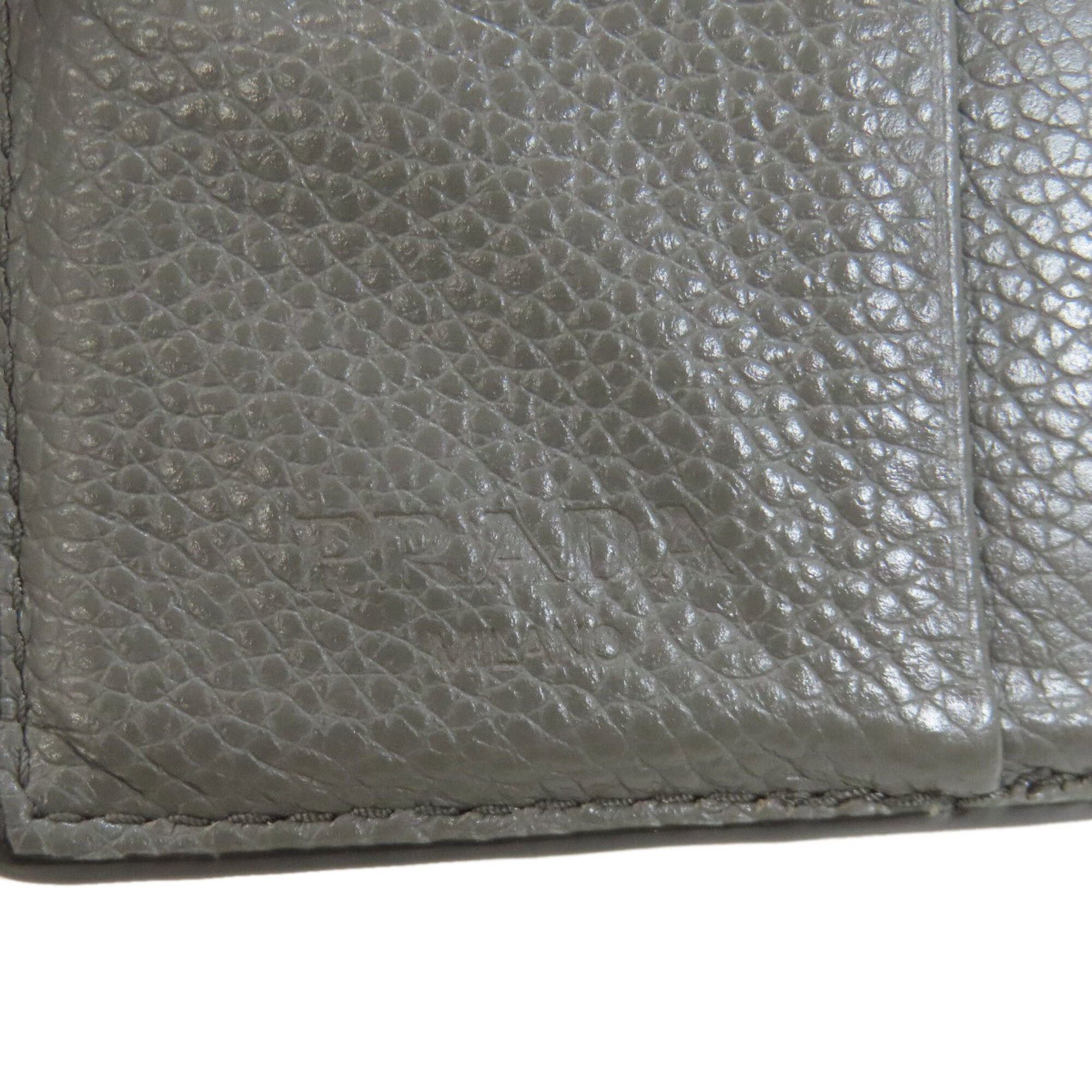 Prada Prada Logo Bi-fold Leather Wallet for Women PRADA Size ONE SIZE - 7 Thumbnail