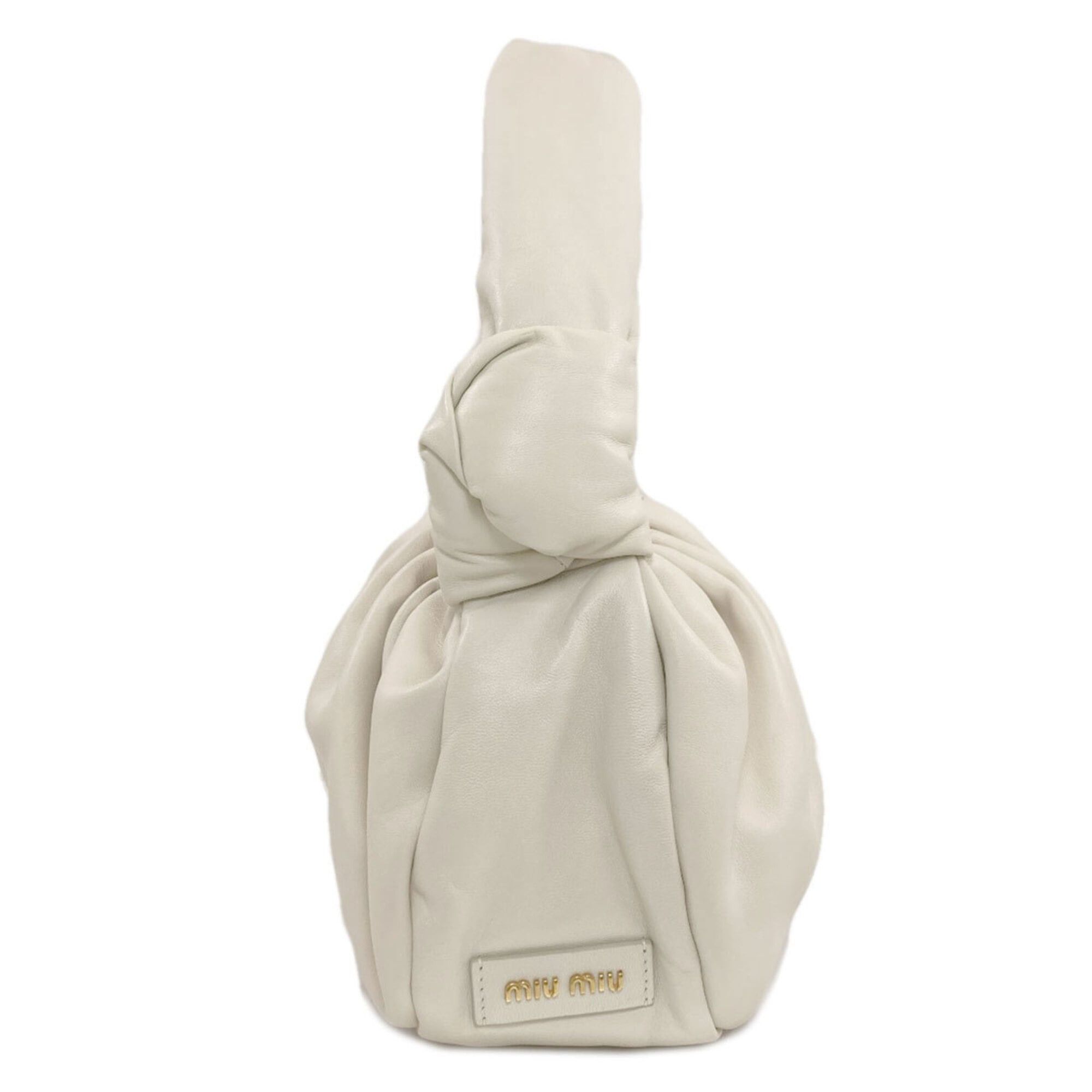 Miu Miu Miu Miu Miu Knot Design Handbag, Calfskin, Women's MIUMIU Size ONE SIZE - 3 Thumbnail