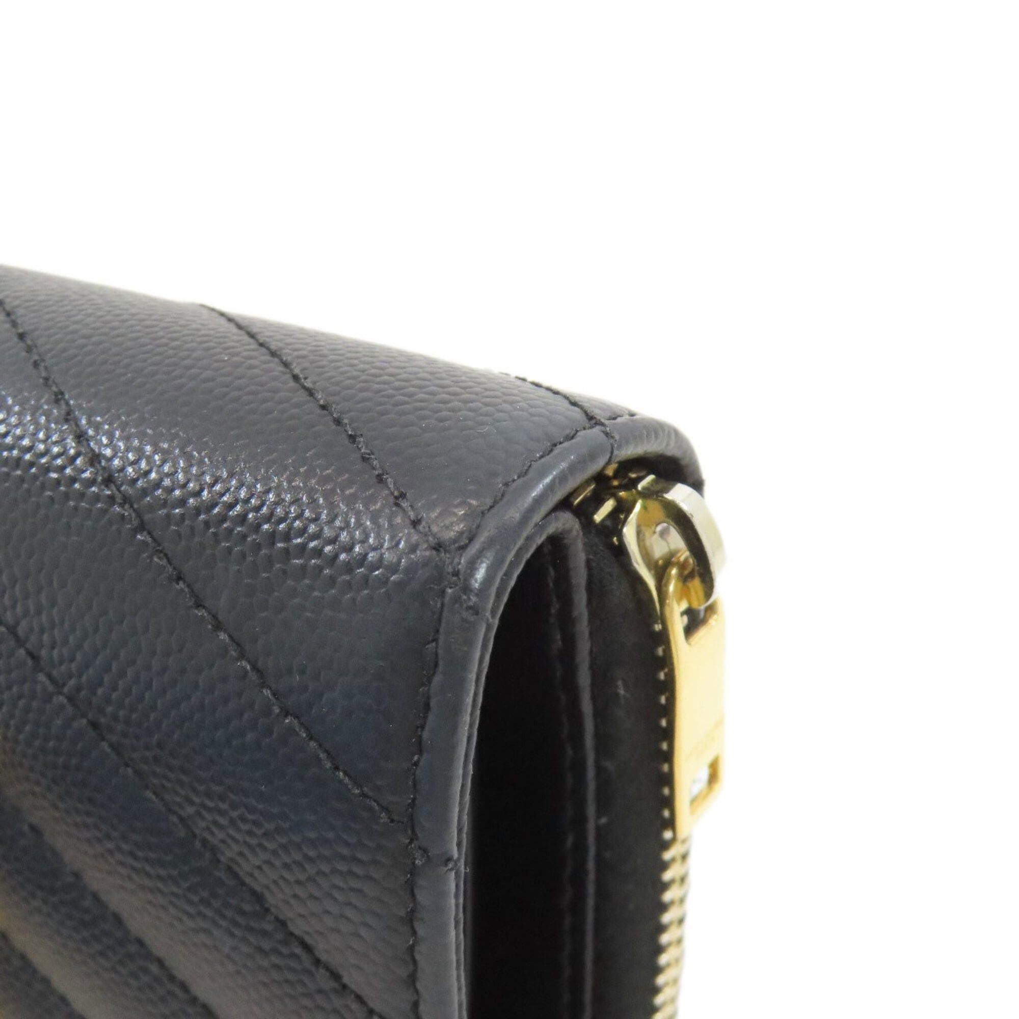 Yves Saint Laurent Yves Saint Laurent Cassandra Stitch Bi-fold Wallet Leather Women's YVES SAINT LAURENT Size ONE SIZE - 22 Thumbnail
