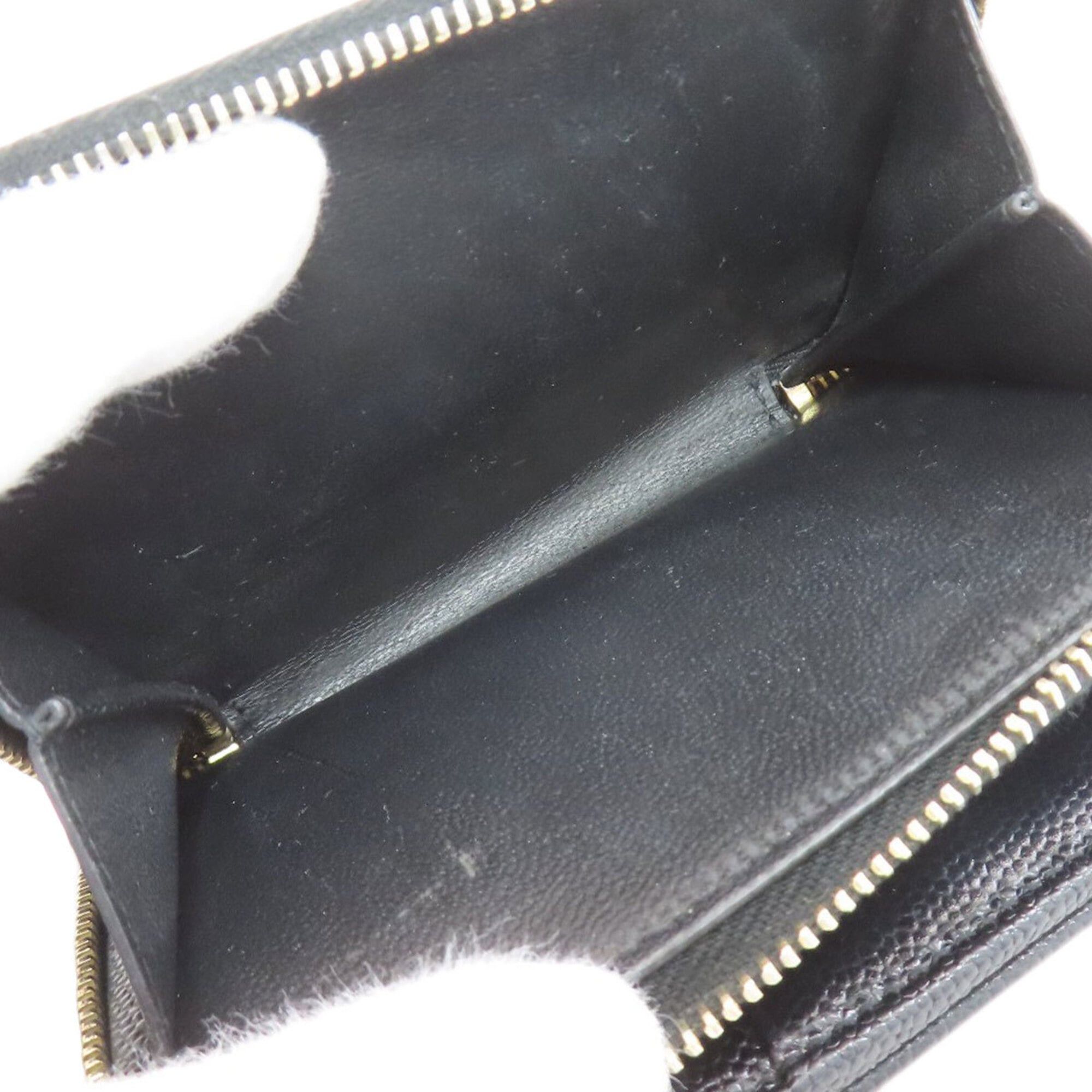 Yves Saint Laurent Yves Saint Laurent Cassandra Stitch Bi-fold Wallet Leather Women's YVES SAINT LAURENT Size ONE SIZE - 6 Thumbnail