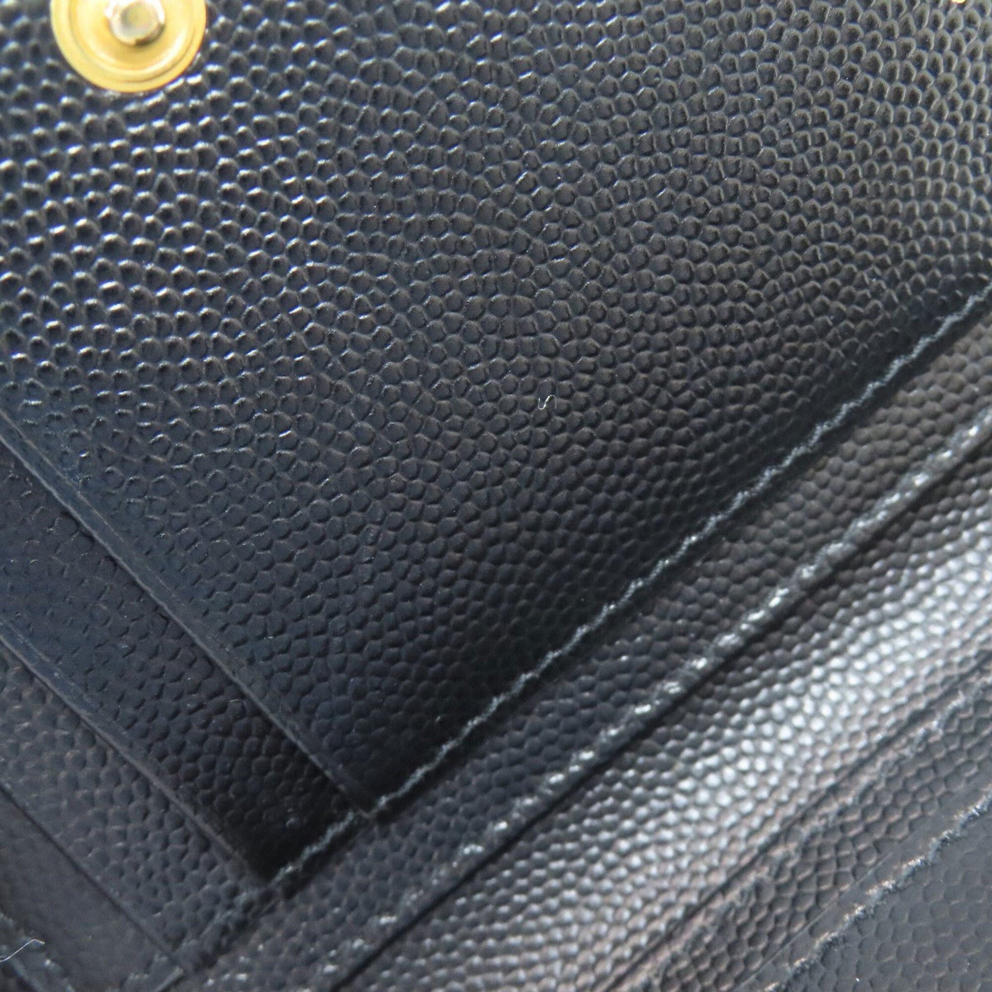 Yves Saint Laurent Yves Saint Laurent Cassandra Stitch Bi-fold Wallet Leather Women's YVES SAINT LAURENT Size ONE SIZE - 10 Thumbnail
