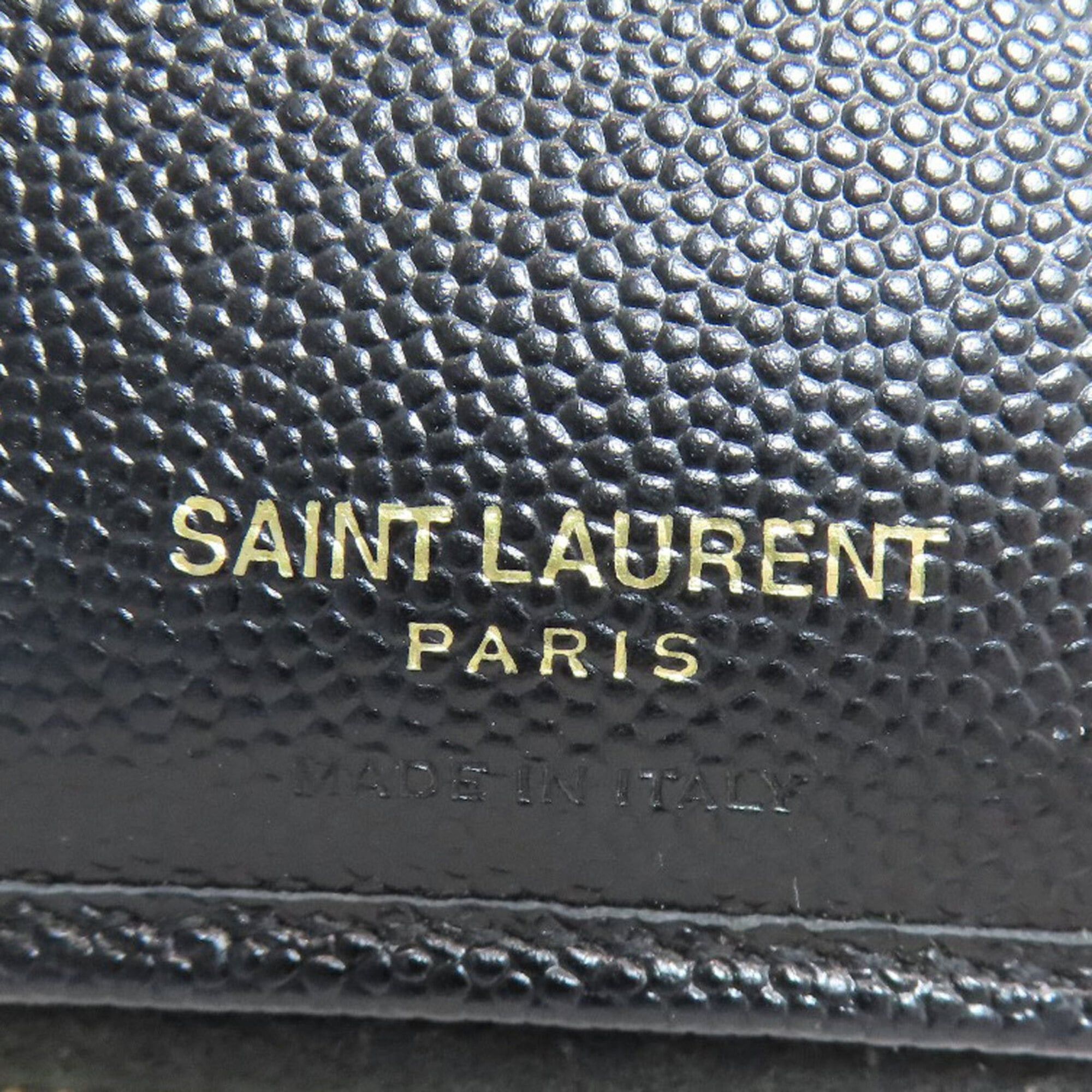 Yves Saint Laurent Yves Saint Laurent Cassandra Stitch Bi-fold Wallet Leather Women's YVES SAINT LAURENT Size ONE SIZE - 7 Thumbnail