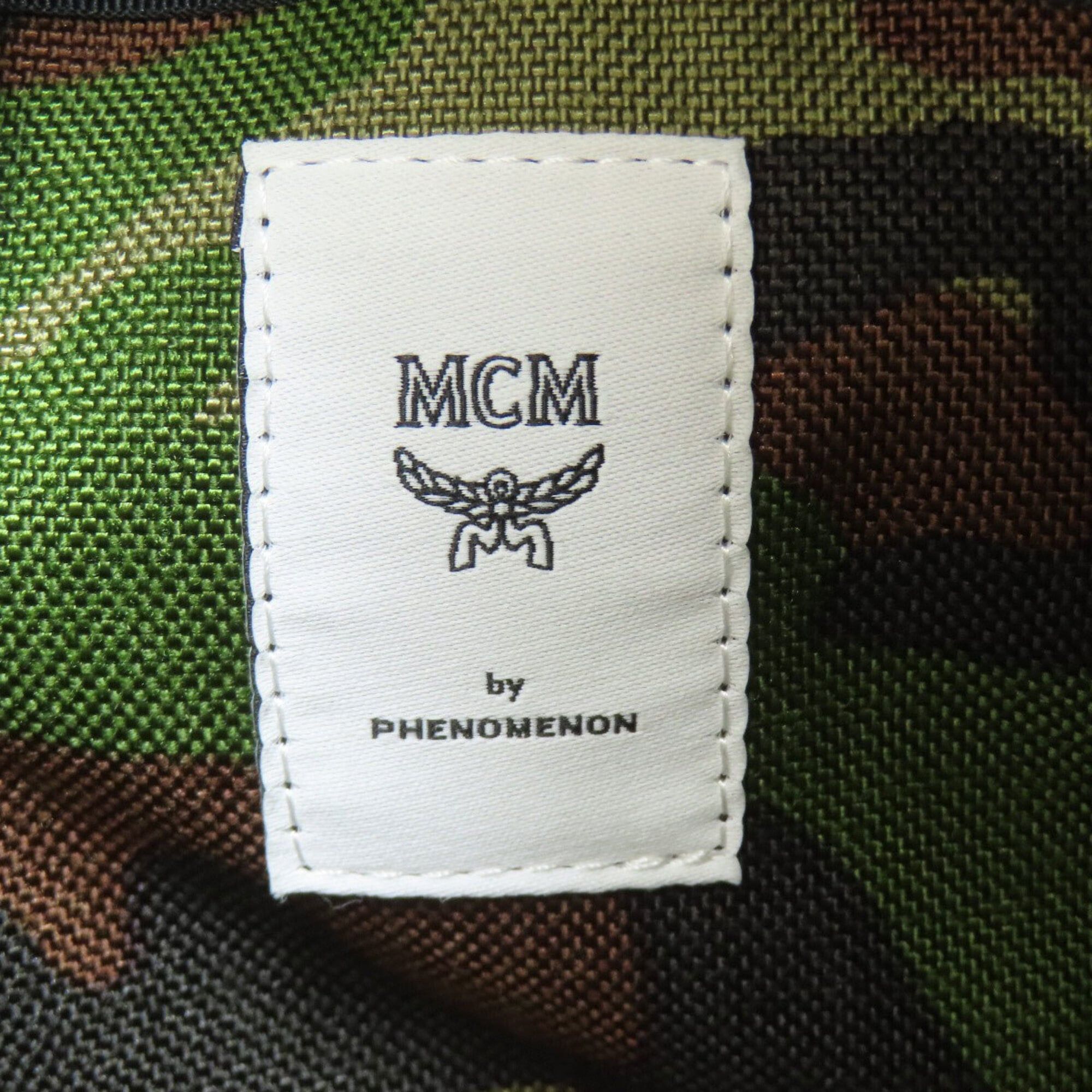 MCM MCM Camouflage Pattern Tote Bag, Canvas/Leather, Women's Size ONE SIZE - 7 Thumbnail