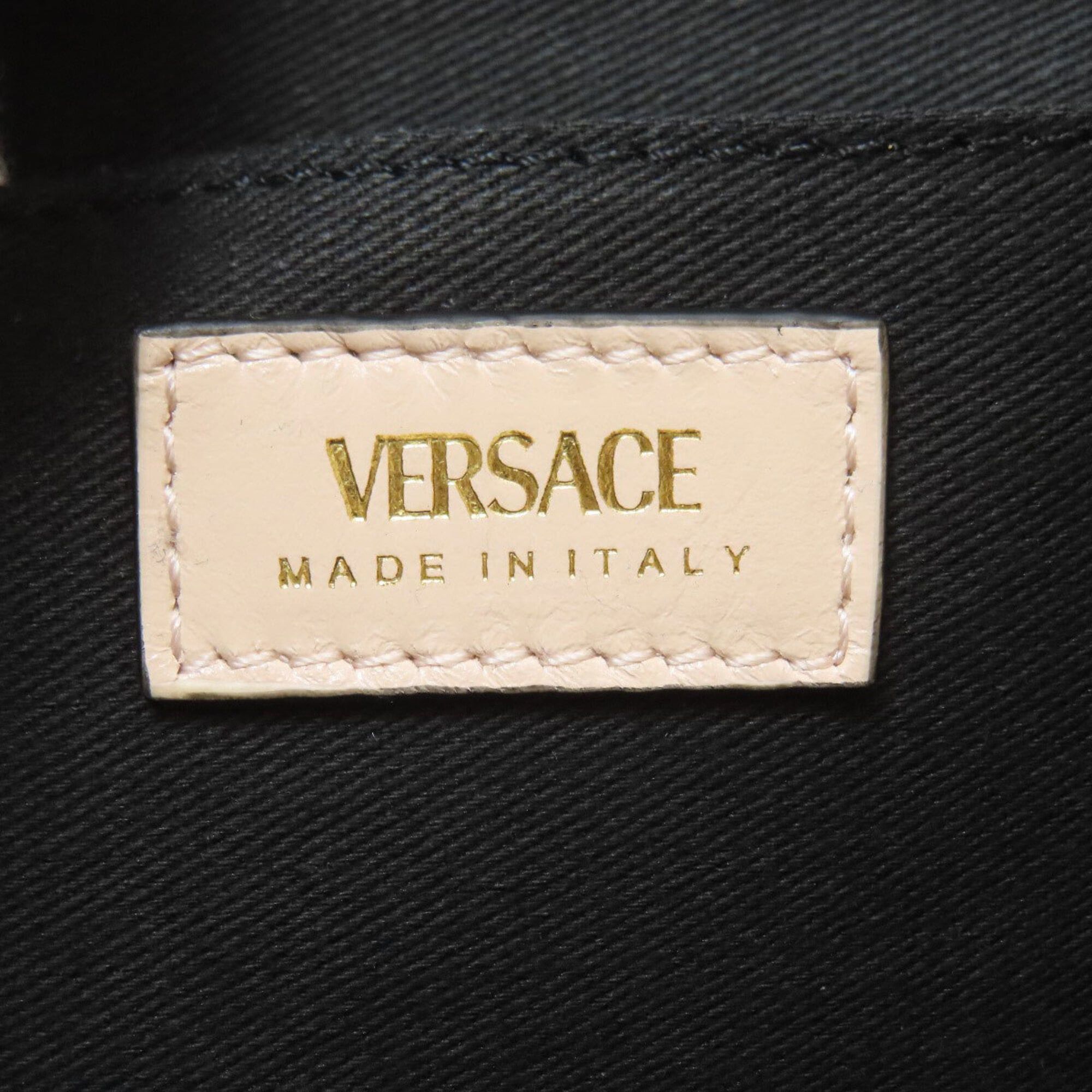 Versace Versace Logo Handbag, Calfskin, Women's Size ONE SIZE - 6 Thumbnail