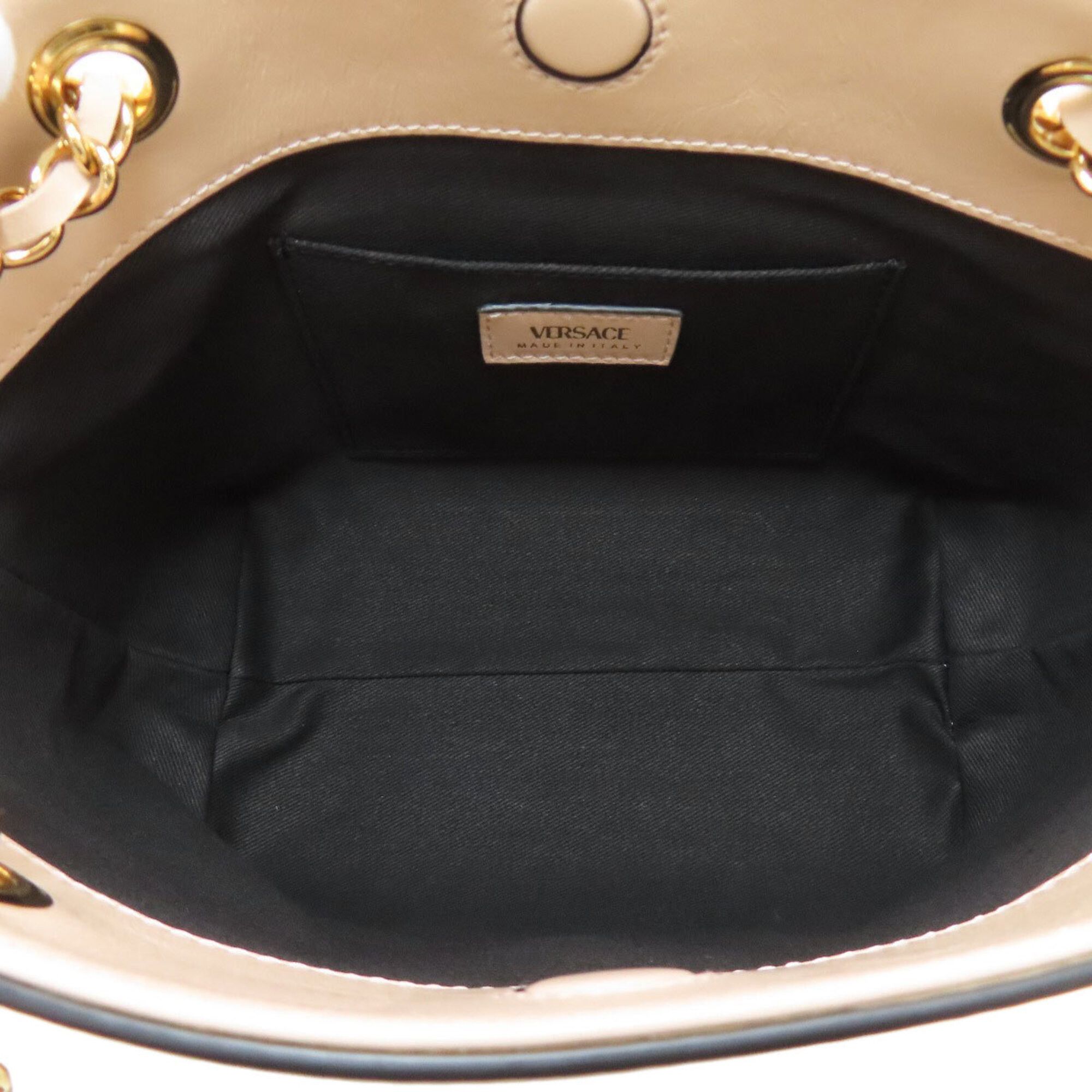 Versace Versace Logo Handbag, Calfskin, Women's Size ONE SIZE - 5 Thumbnail