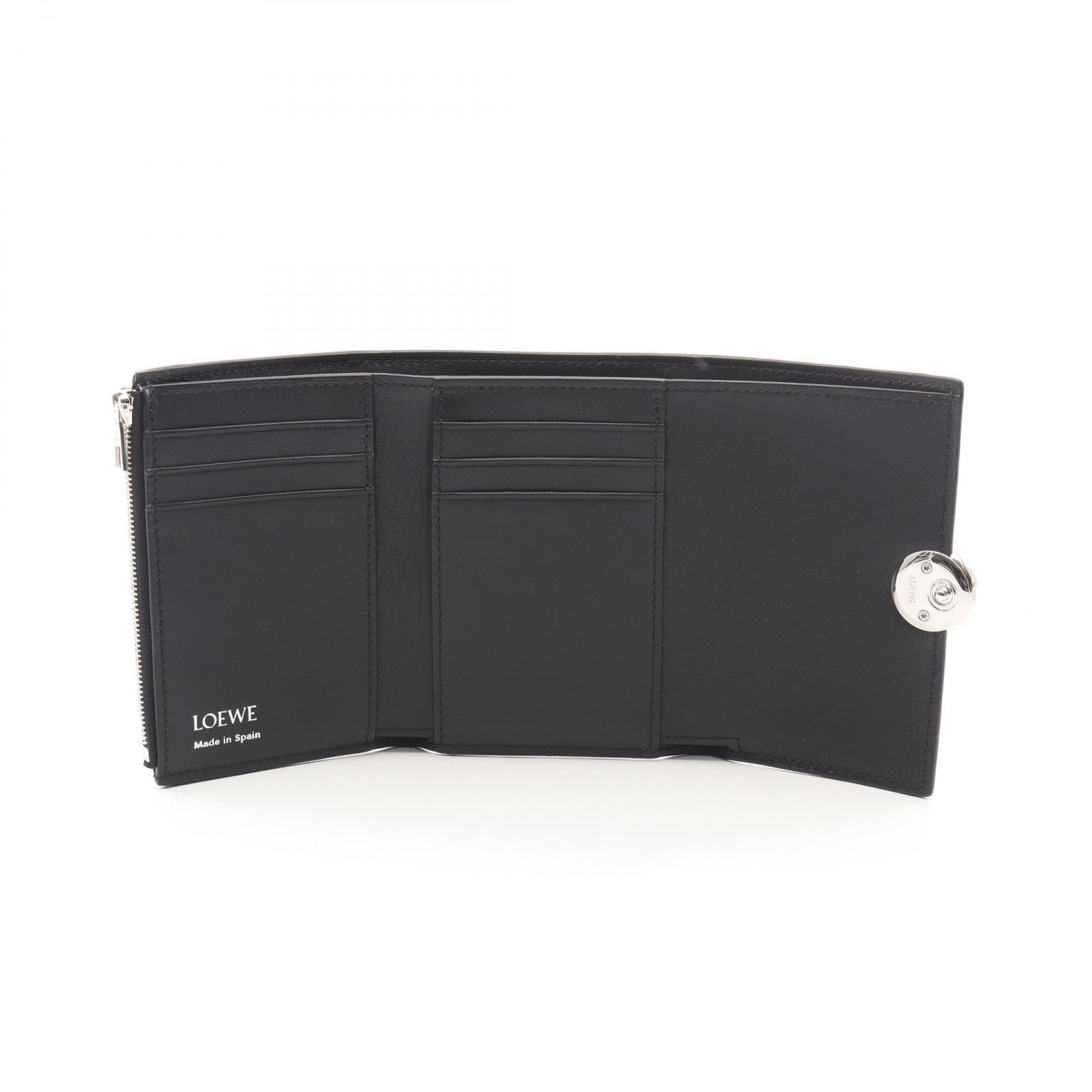 Loewe Loewe Loewe Pebble Small Vertical Wallet Leather Trifold Wallet Leather Short Wallet CANBS33X031100 DUTY FREE for USA Size ONE SIZE - 3 Thumbnail