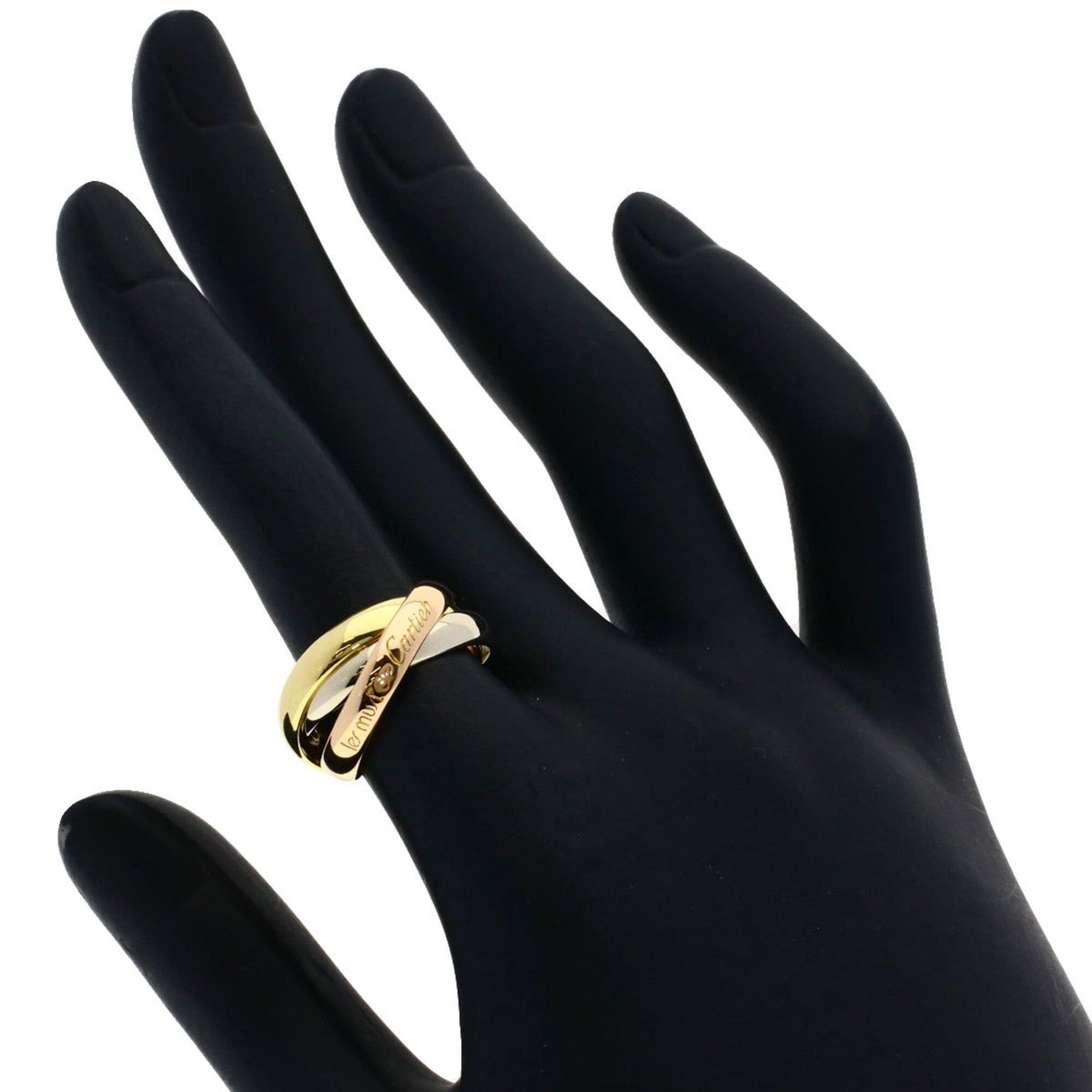 Cartier Cartier Trinity #50 Ring - 18K Yellow Gold/18K Pink White Gold Women's CARTIER Size ONE SIZE - 4 Thumbnail