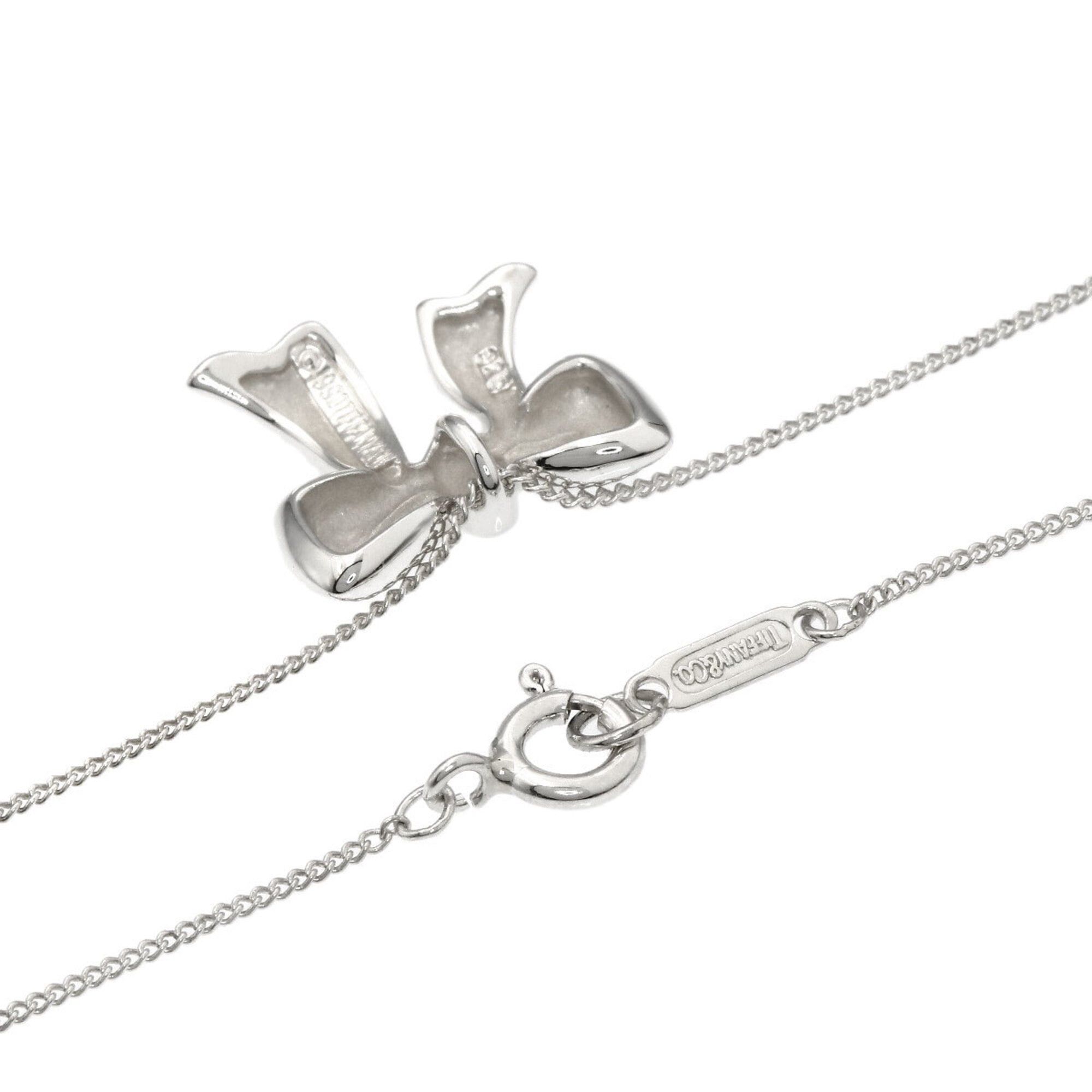 Tiffany & Co. Tiffany & Co. Ribbon Motif Necklace, Silver, Women's. Size ONE SIZE - 2 Thumbnail