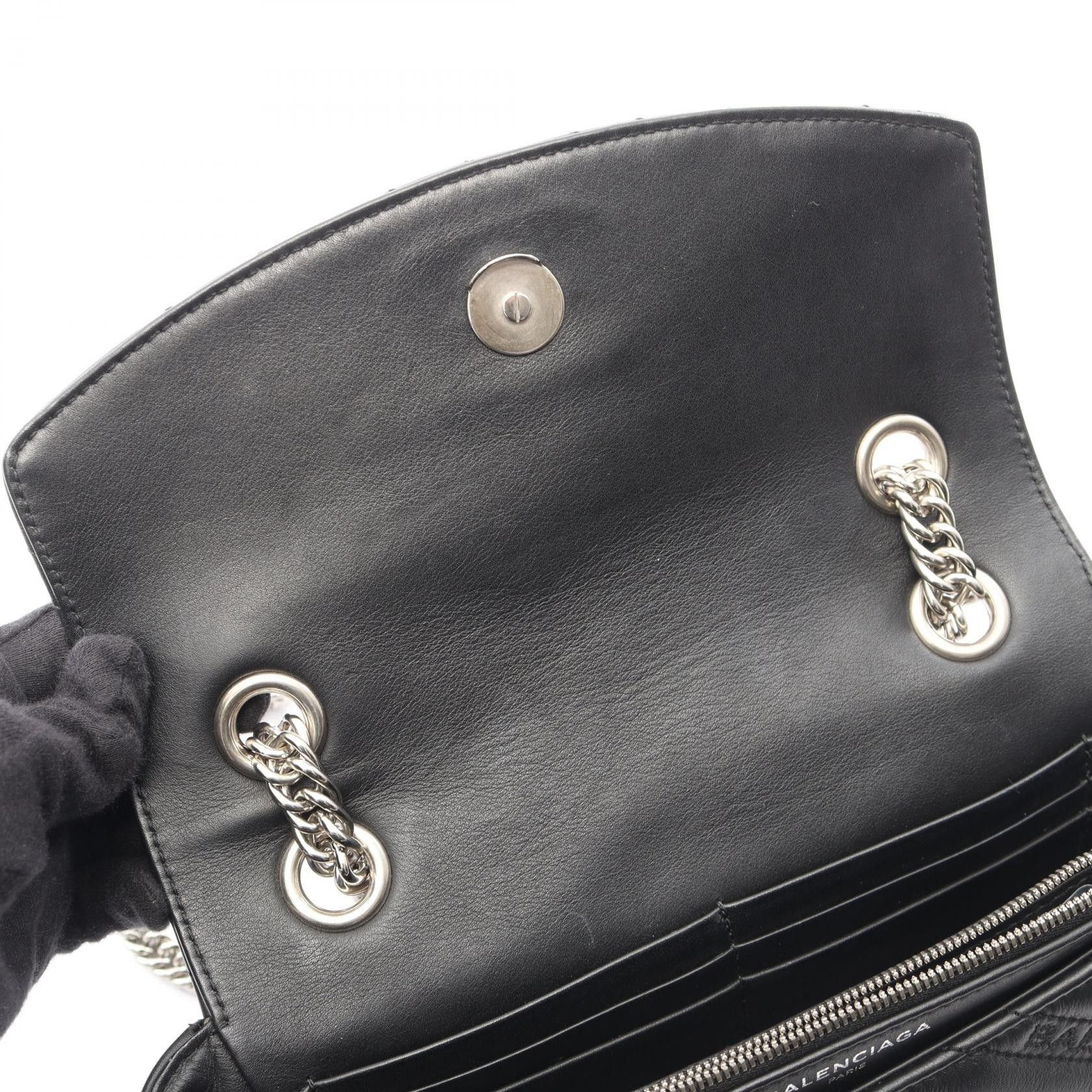 Balenciaga Balenciaga Balenciaga BB Logo Leather Shoulder Bag Leather Shoulder Bag 501681 DUTY FREE for USA Size ONE SIZE - 5 Thumbnail