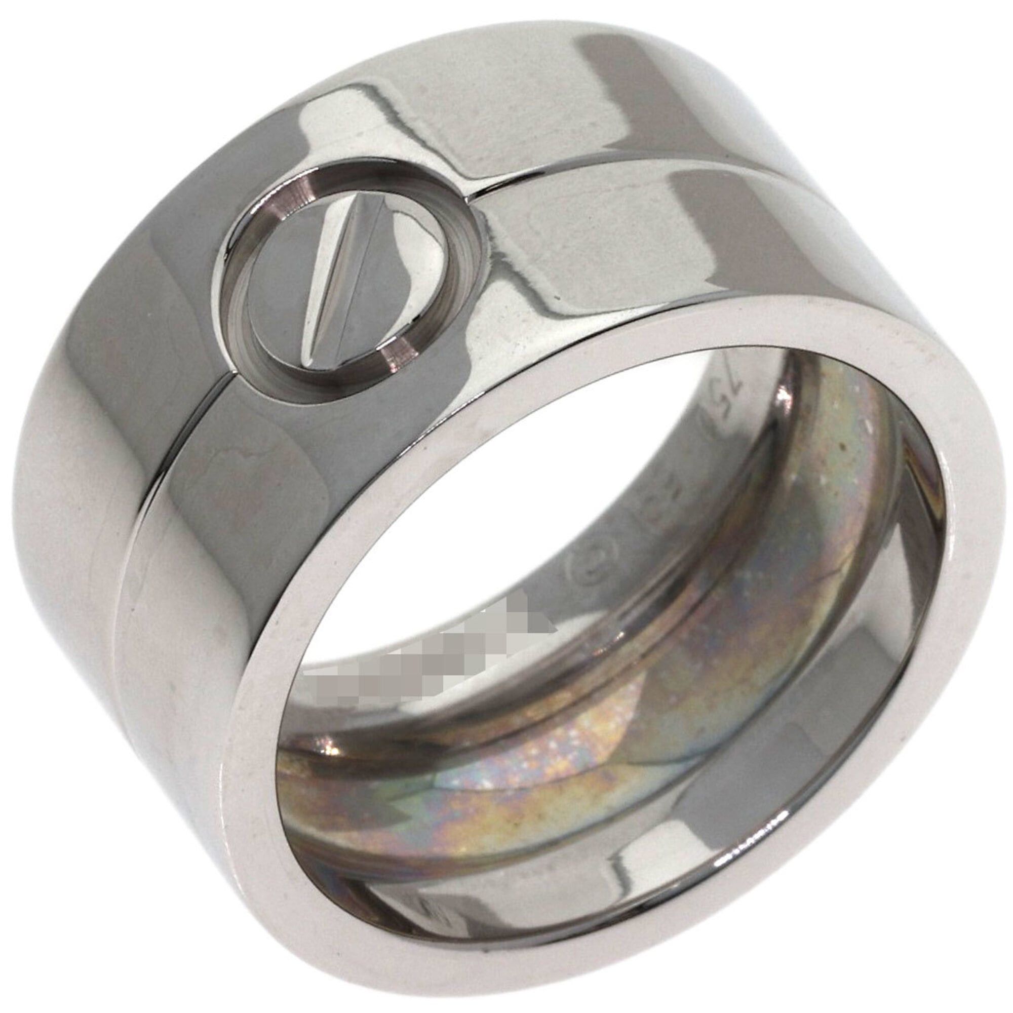 Cartier Cartier High Love Ring #59, 18K White Gold, Women's Ring, CARTIER Size ONE SIZE - 2 Thumbnail