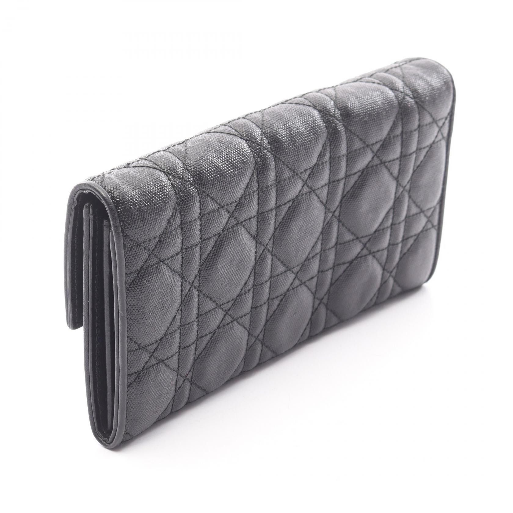 Dior Dior Christian Dior Cannage Leather Long Bifold Wallet Leather Long Wallet DUTY FREE for USA Size ONE SIZE - 2 Thumbnail