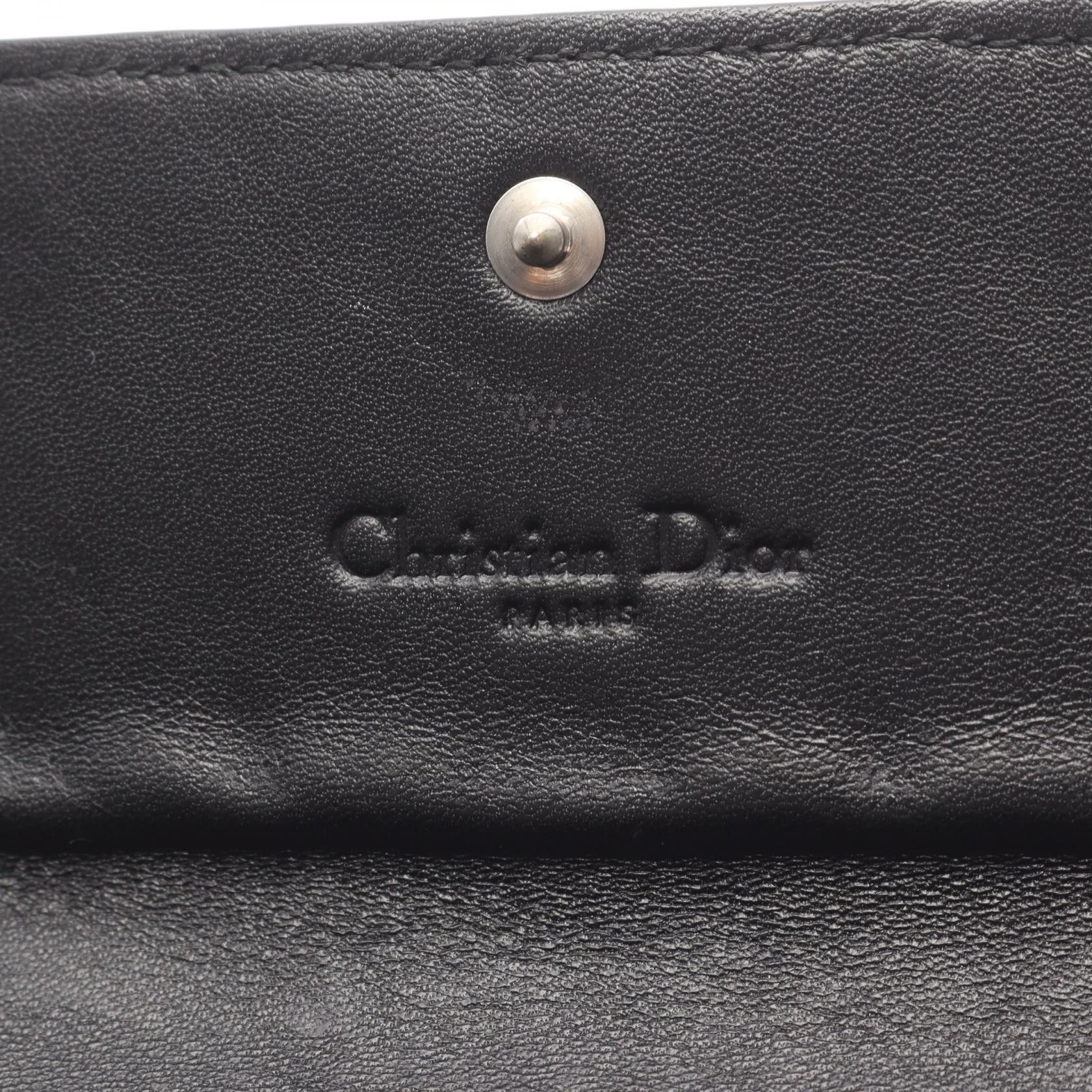 Dior Dior Christian Dior Cannage Leather Long Bifold Wallet Leather Long Wallet DUTY FREE for USA Size ONE SIZE - 4 Thumbnail