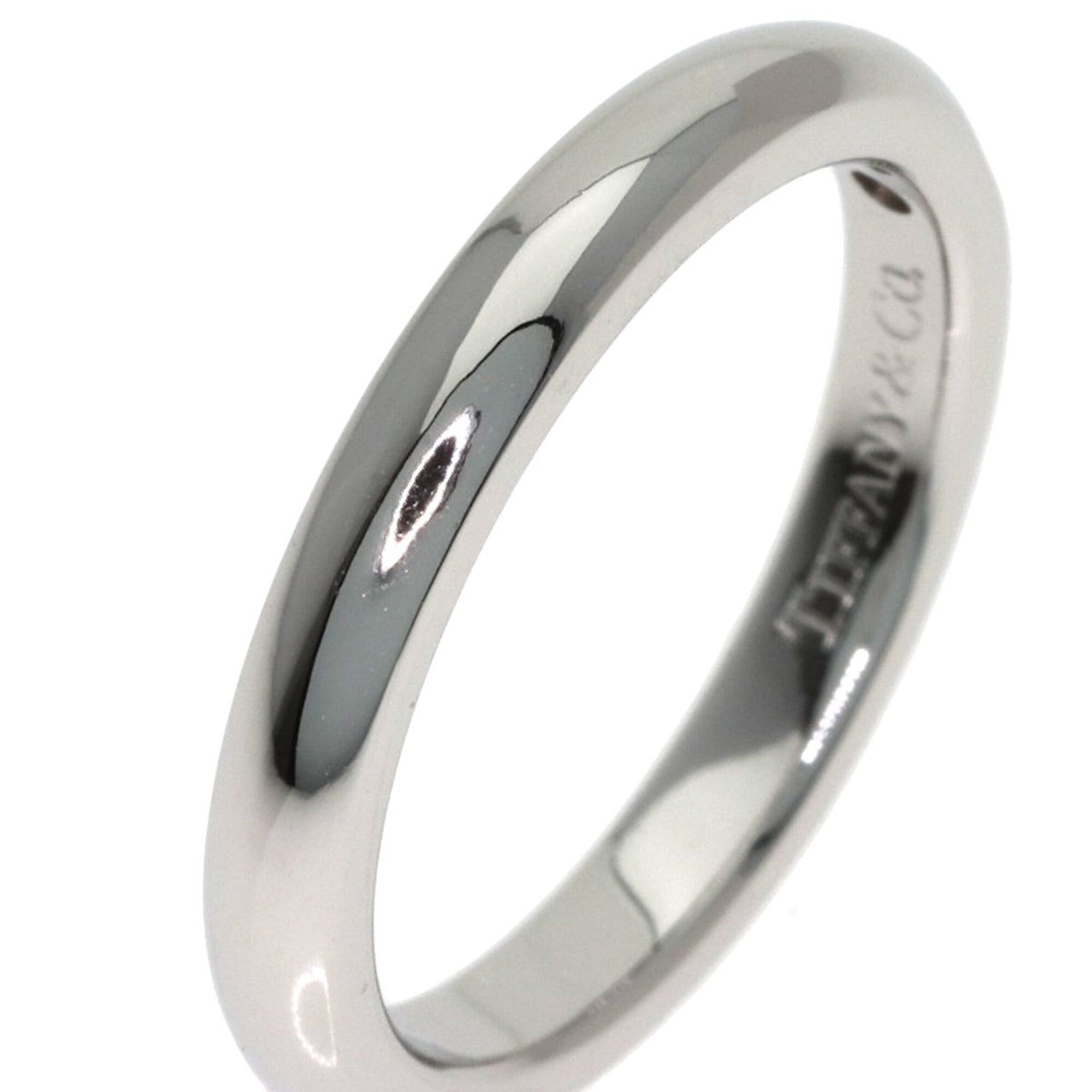 Tiffany & Co. Tiffany & Co. Curved Band 1P Diamond Ring, Platinum PT950, Women's Ring. Size ONE SIZE - 8 Thumbnail