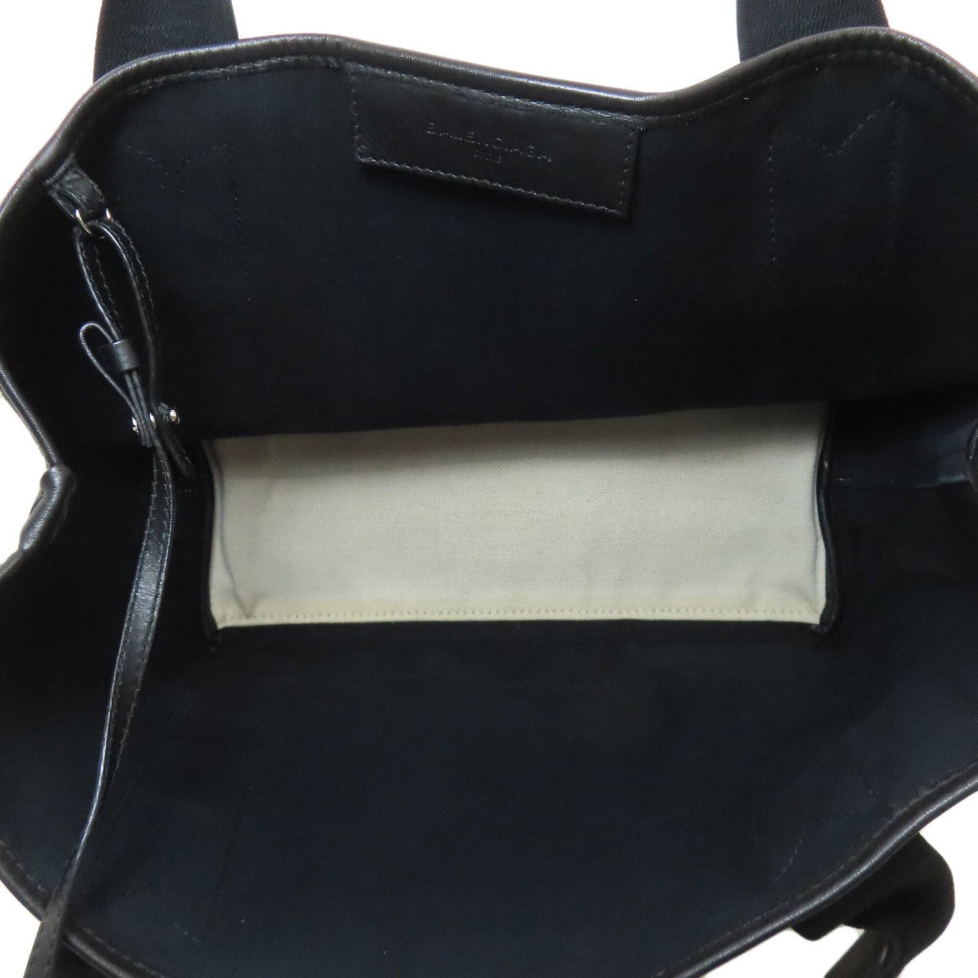 Balenciaga Balenciaga 339933 Navy Cabas Handbag Canvas Women's BALENCIAGA Size ONE SIZE - 5 Thumbnail