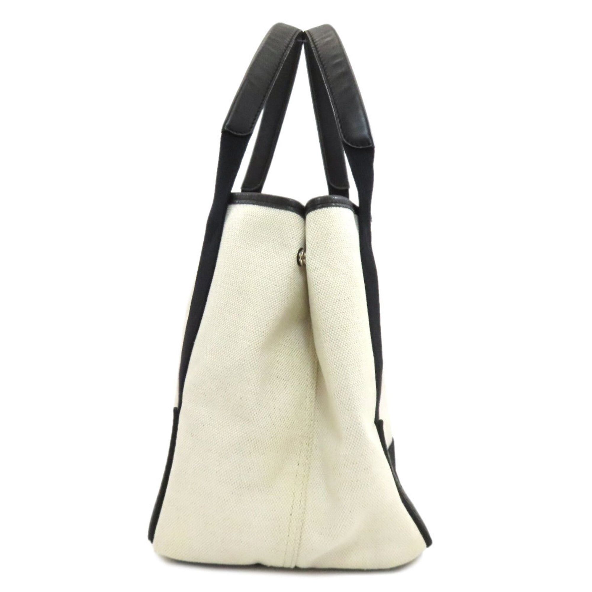 Balenciaga Balenciaga 339933 Navy Cabas Handbag Canvas Women's BALENCIAGA Size ONE SIZE - 3 Thumbnail
