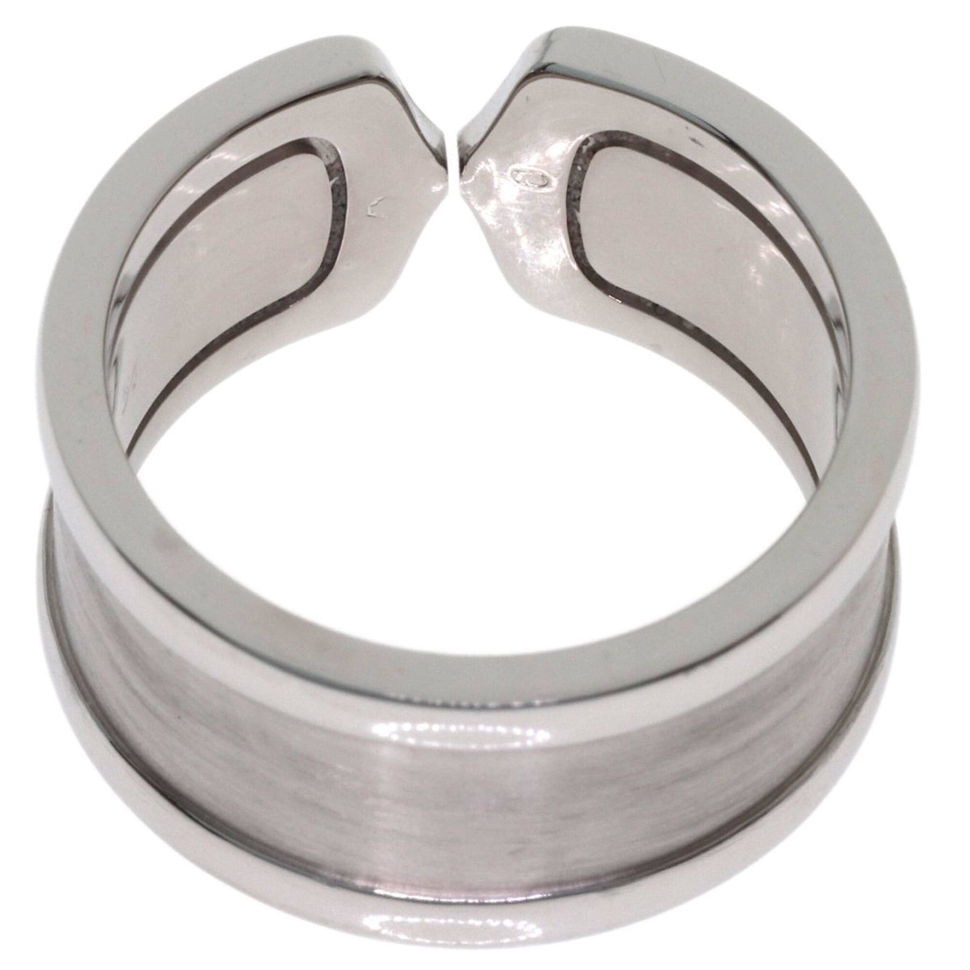 Cartier Cartier C2 Ring LM #54 Ring, 18K White Gold, Women's, CARTIER Size ONE SIZE - 4 Thumbnail