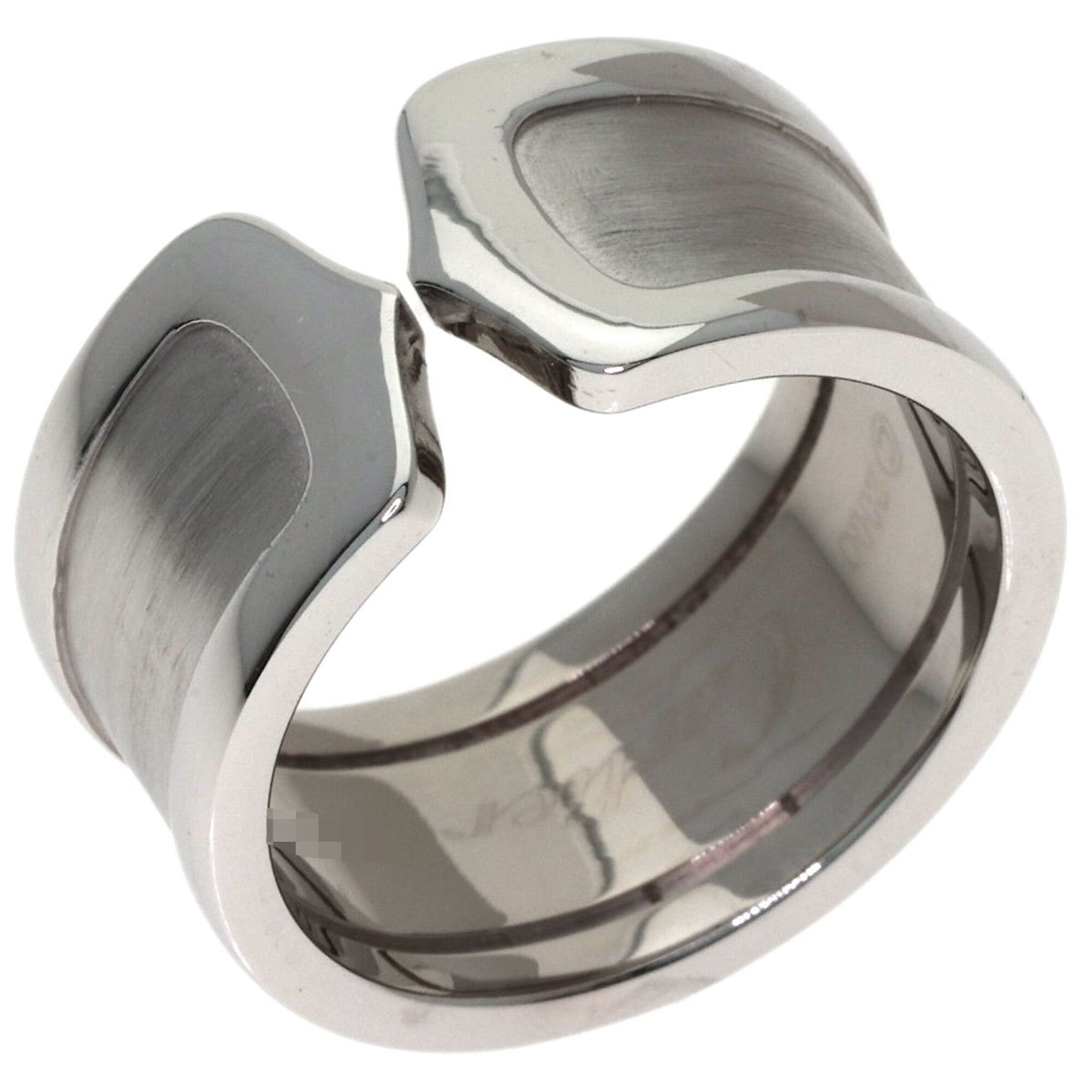 Cartier Cartier C2 Ring LM #54 Ring, 18K White Gold, Women's, CARTIER Size ONE SIZE - 2 Thumbnail