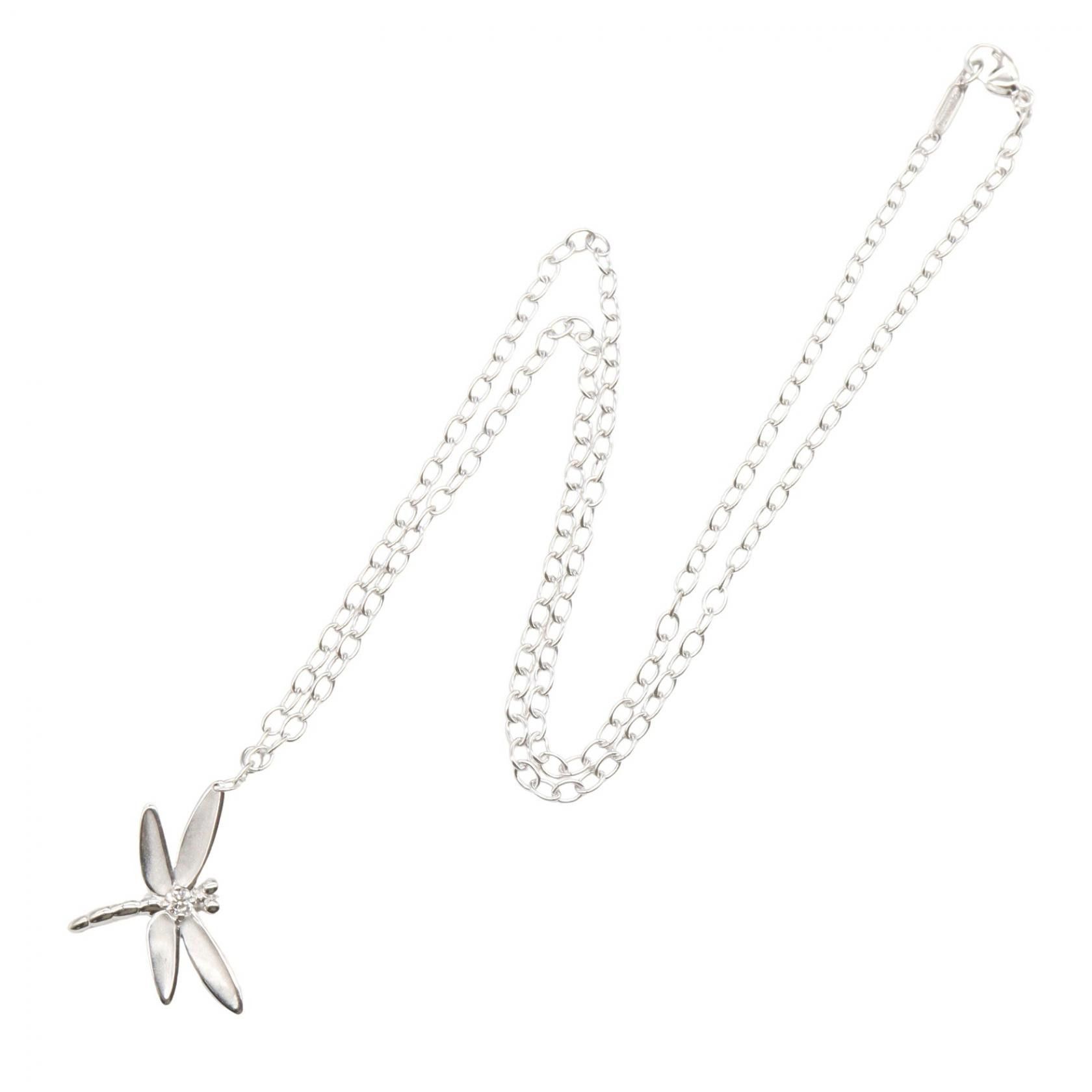 Tiffany & Co. Tiffany & Co. Tiffany & Co Diamond Dragonfly Au750 Necklace Precious Metal Necklace DUTY FREE for USA Size ONE SIZE - 2 Thumbnail