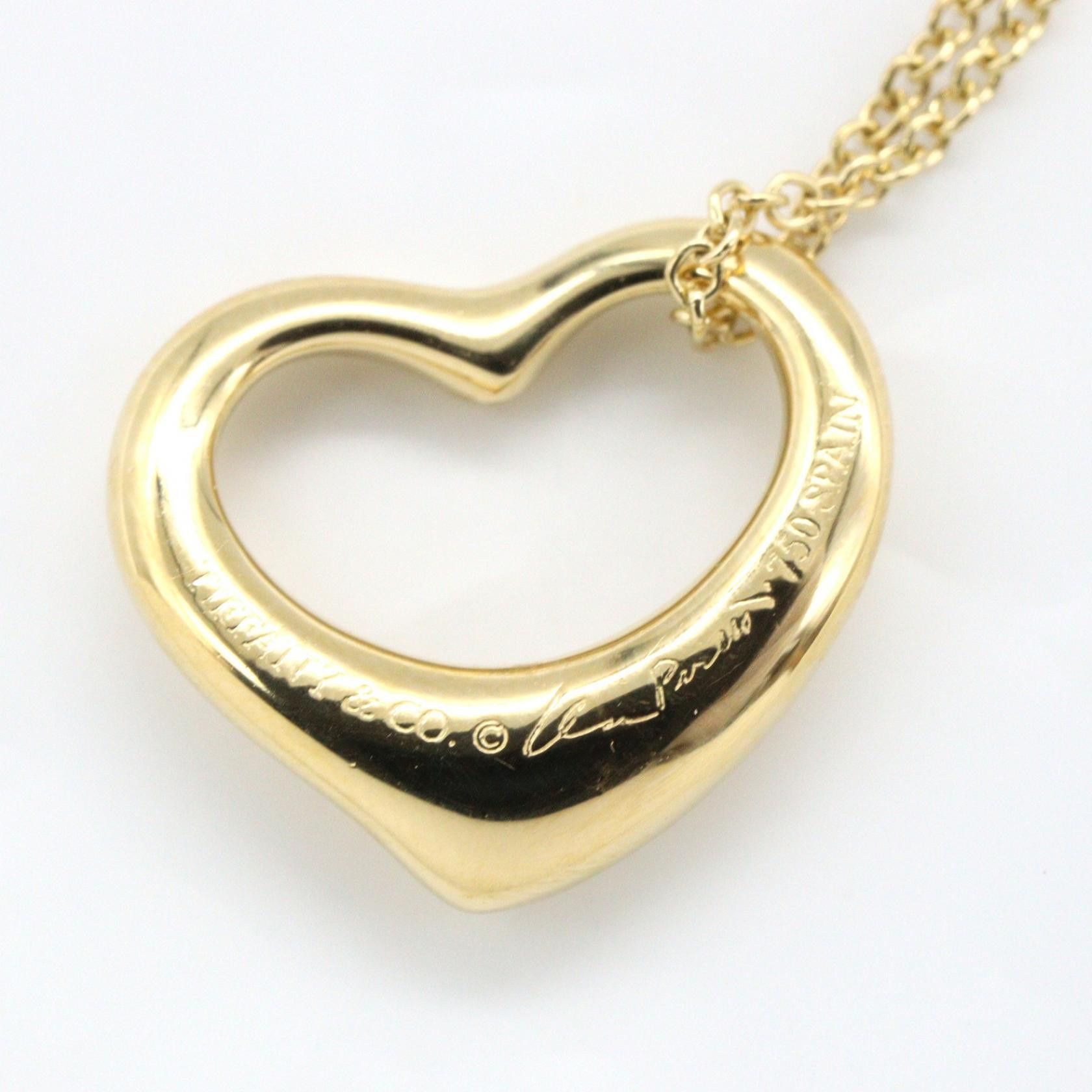 Tiffany & Co. Tiffany & Co. Tiffany & Co. Open Heart Au750 Diamond Necklace Precious Metal Necklace DUTY FREE for USA Size ONE SIZE - 5 Thumbnail