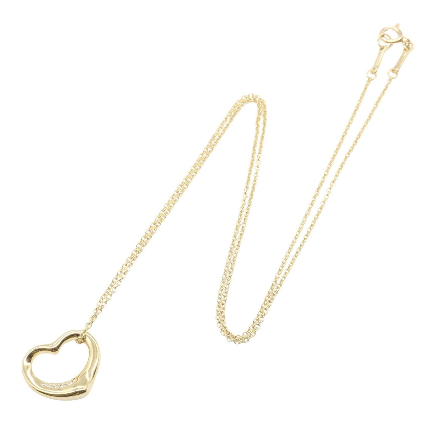 Tiffany & Co. Tiffany & Co. Tiffany & Co. Open Heart Au750 Diamond Necklace Precious Metal Necklace DUTY FREE for USA Size ONE SIZE - 2 Thumbnail