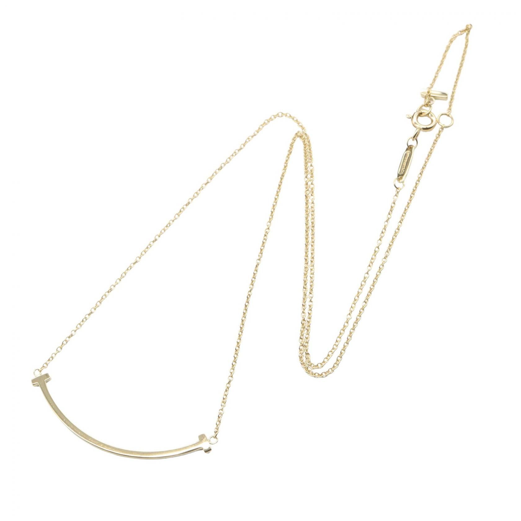 Tiffany & Co. Tiffany & Co. Tiffany & Co. T Smile Au750 Necklace Precious Metal Necklace 60011679 DUTY FREE for USA Size ONE SIZE - 2 Thumbnail