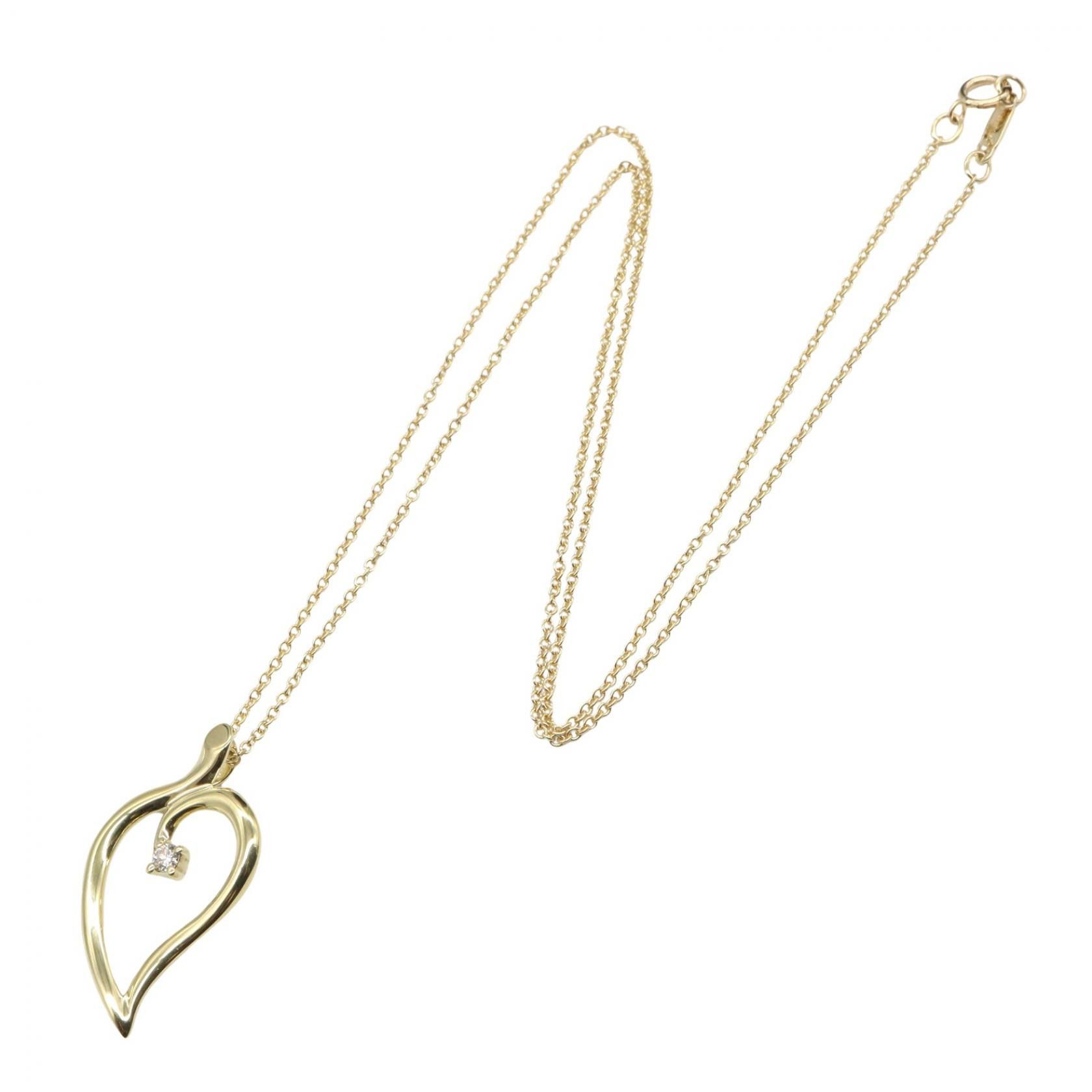 Tiffany & Co. Tiffany & Co. Tiffany＆Co. Leaf Au750 Diamond Necklace Precious Metal Necklace DUTY FREE for USA Size ONE SIZE - 2 Thumbnail
