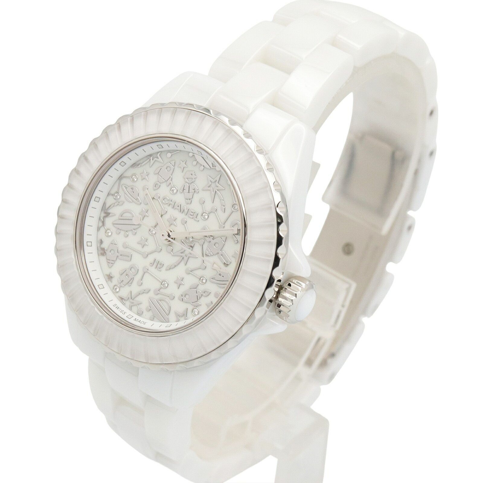 Chanel Chanel Chanel J12 Cosmic Ceramic Watch Glass / Ceramic Quartz H7990 DUTY FREE for USA Size ONE SIZE - 2 Thumbnail