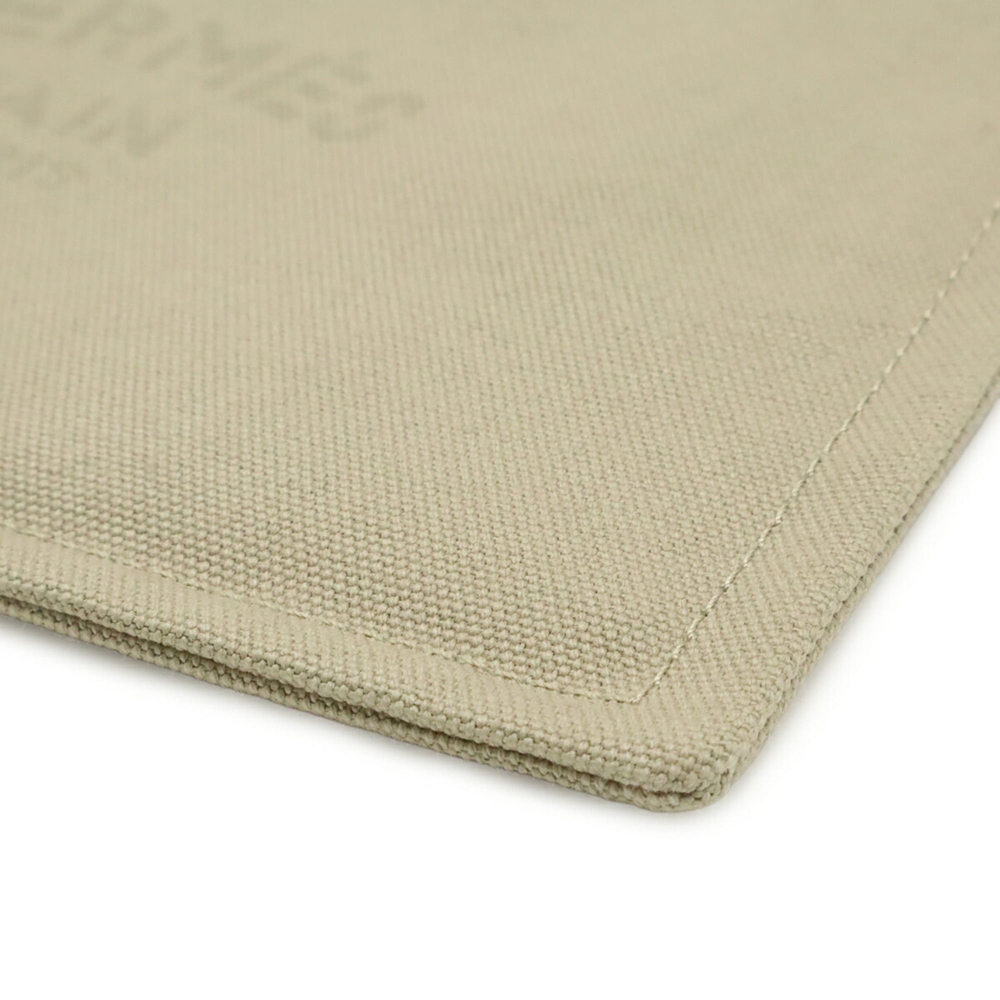 Hermes HERMES New Yachting PM Flat Pouch Handbag Canvas Leather Sand Beige Size ONE SIZE - 4 Thumbnail