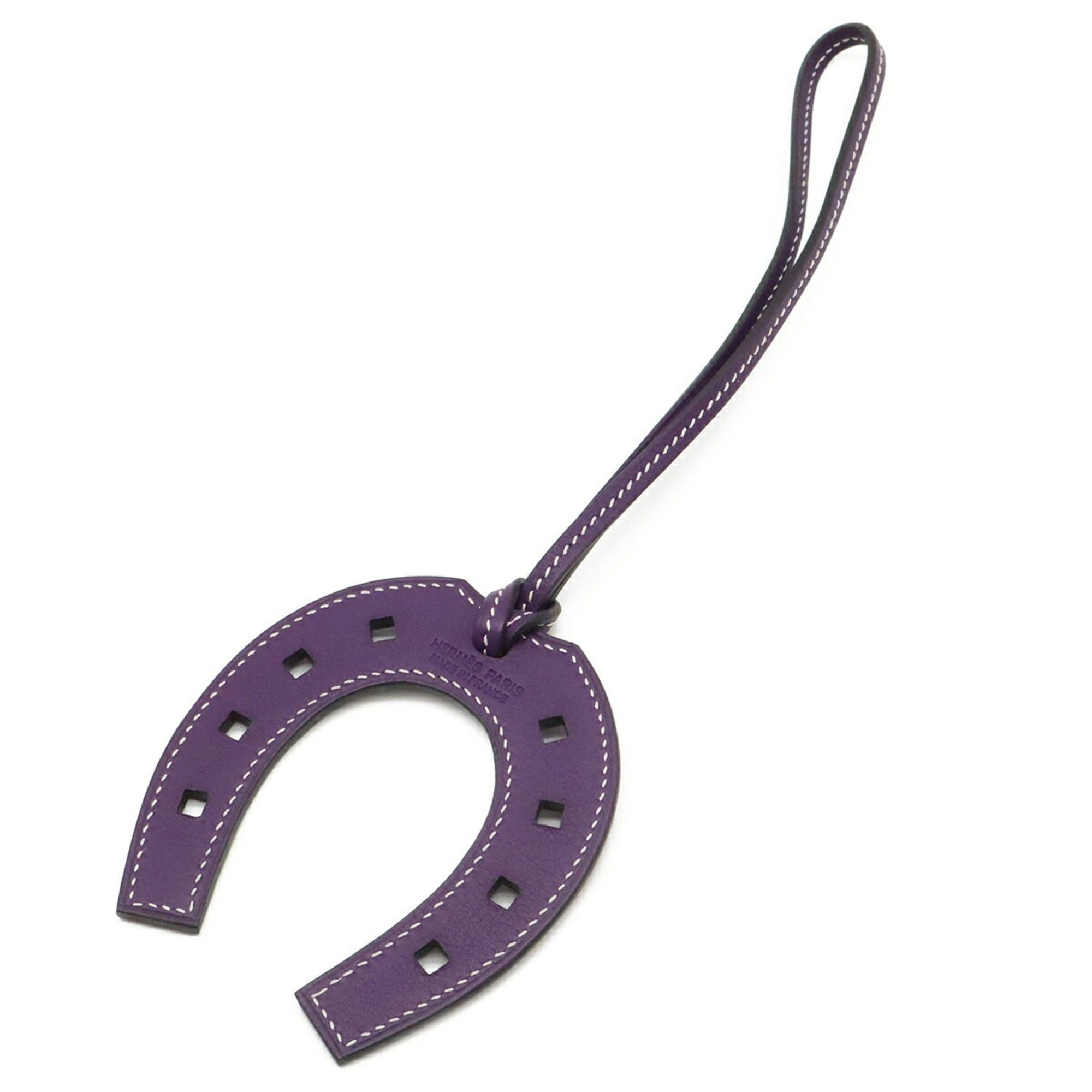 Hermes HERMES Paddock Horseshoe Accessory Bag Charm, Motif, Veau Swift Leather, Iris Purple Size ONE SIZE - 3 Thumbnail