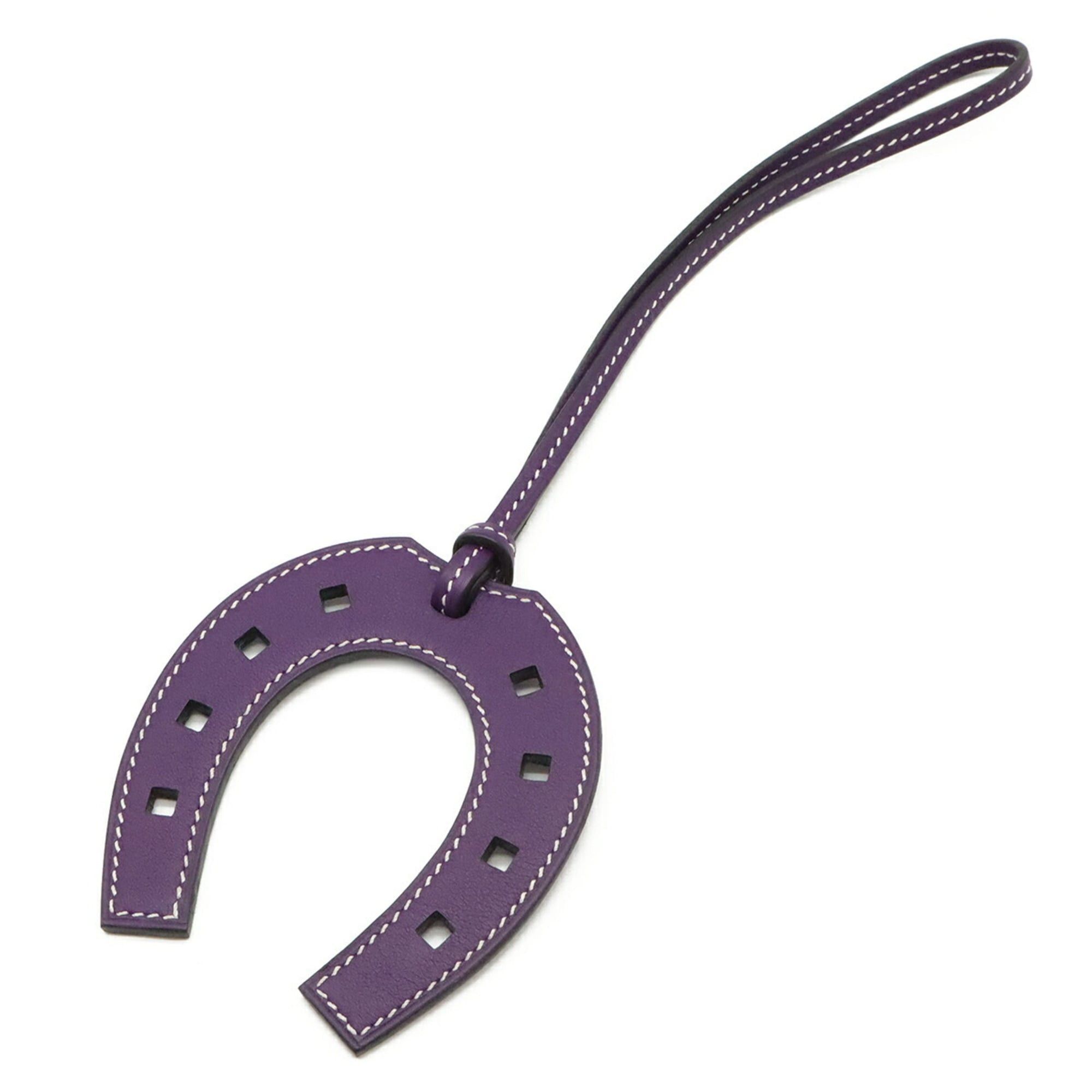 Hermes HERMES Paddock Horseshoe Accessory Bag Charm, Motif, Veau Swift Leather, Iris Purple Size ONE SIZE - 2 Thumbnail