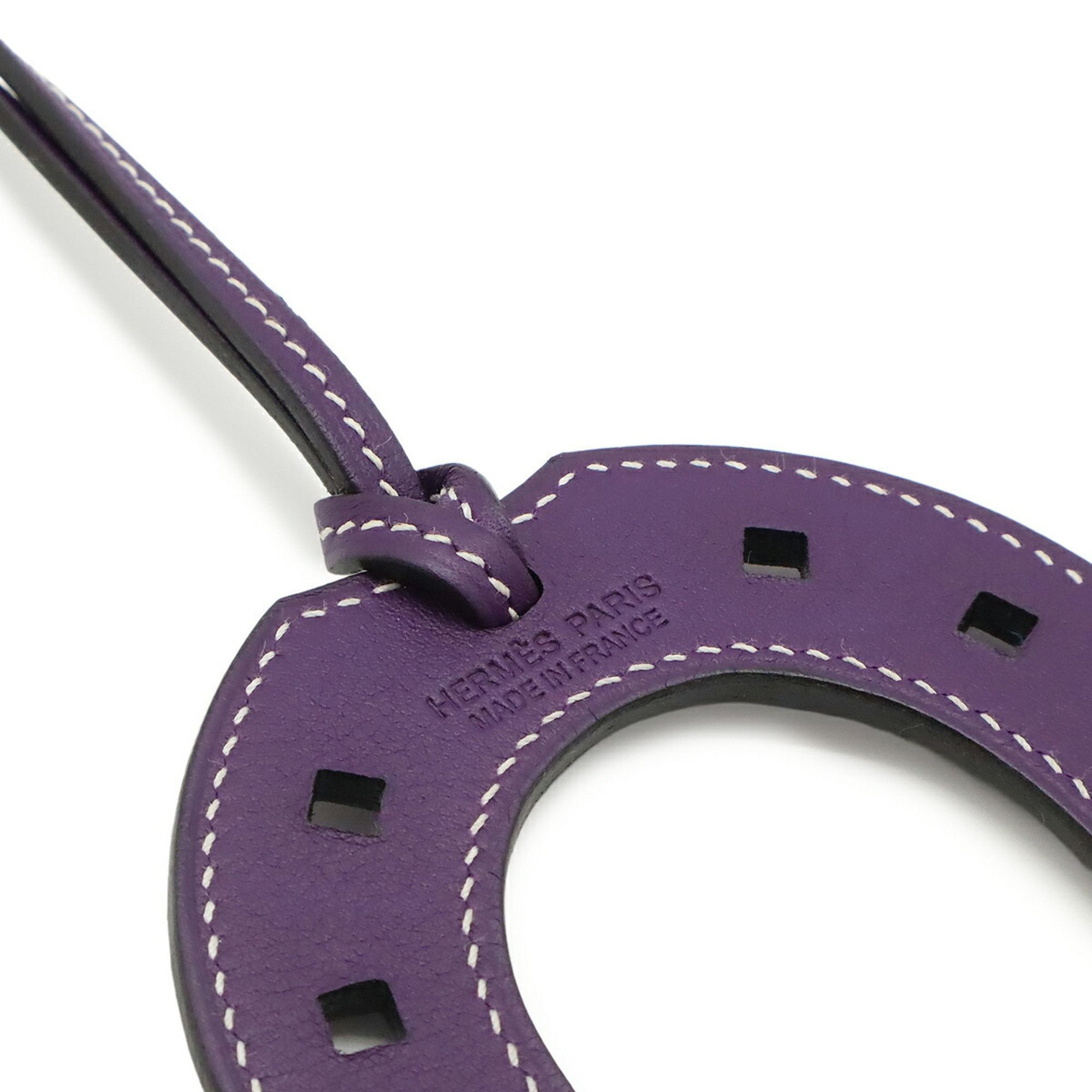 Hermes HERMES Paddock Horseshoe Accessory Bag Charm, Motif, Veau Swift Leather, Iris Purple Size ONE SIZE - 5 Thumbnail