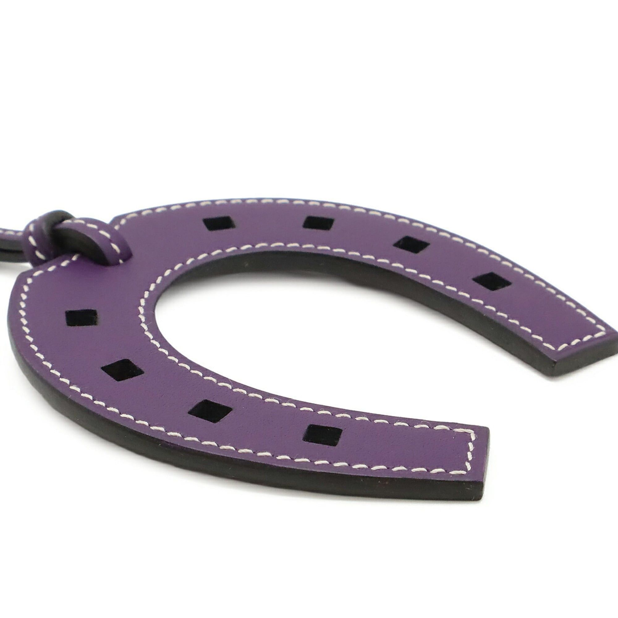 Hermes HERMES Paddock Horseshoe Accessory Bag Charm, Motif, Veau Swift Leather, Iris Purple Size ONE SIZE - 4 Thumbnail