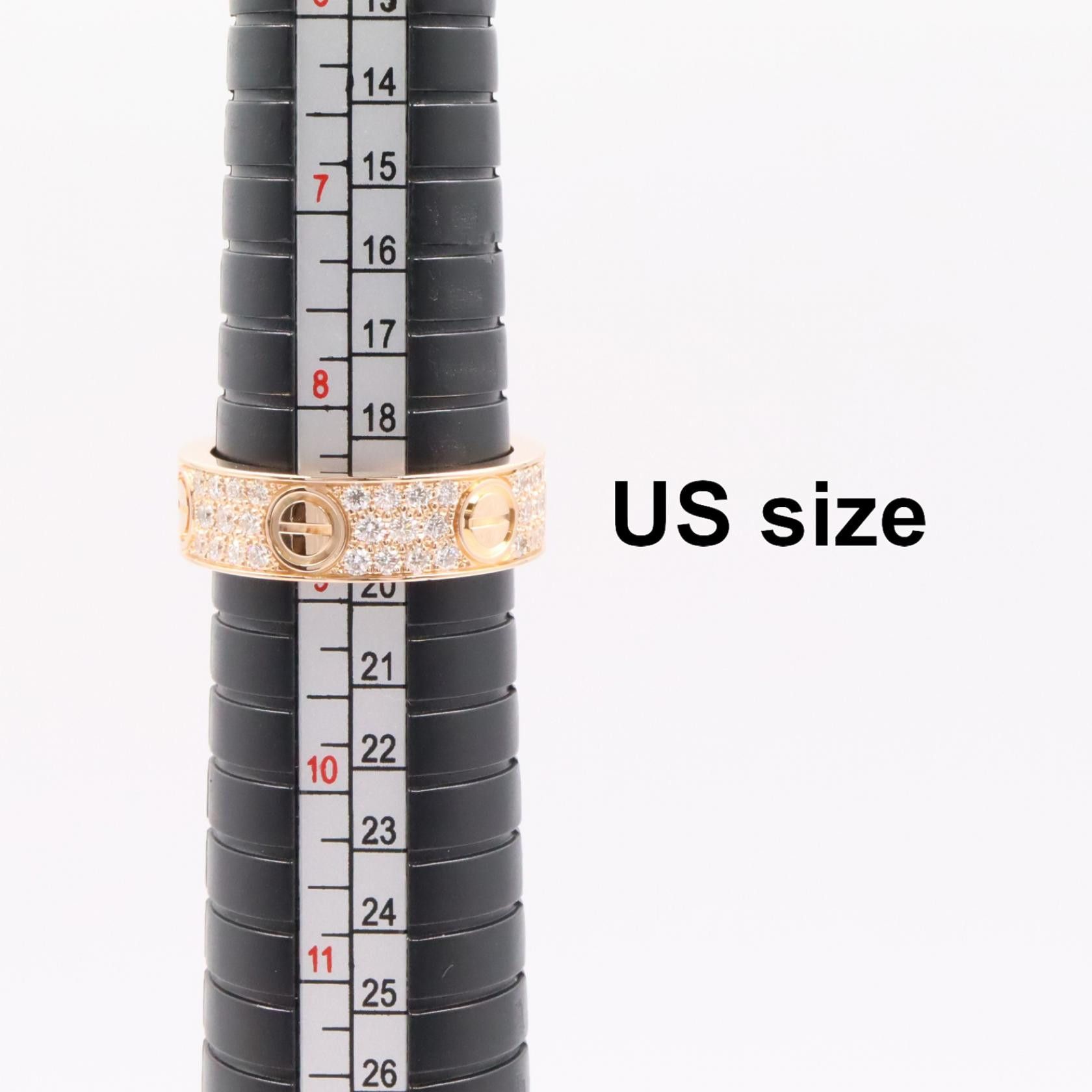Cartier Cartier Cartier Love Pavé Diamond Au750 Ring Size 18 Precious Metal Ring B4087600 DUTY FREE for USA Size ONE SIZE - 5 Thumbnail