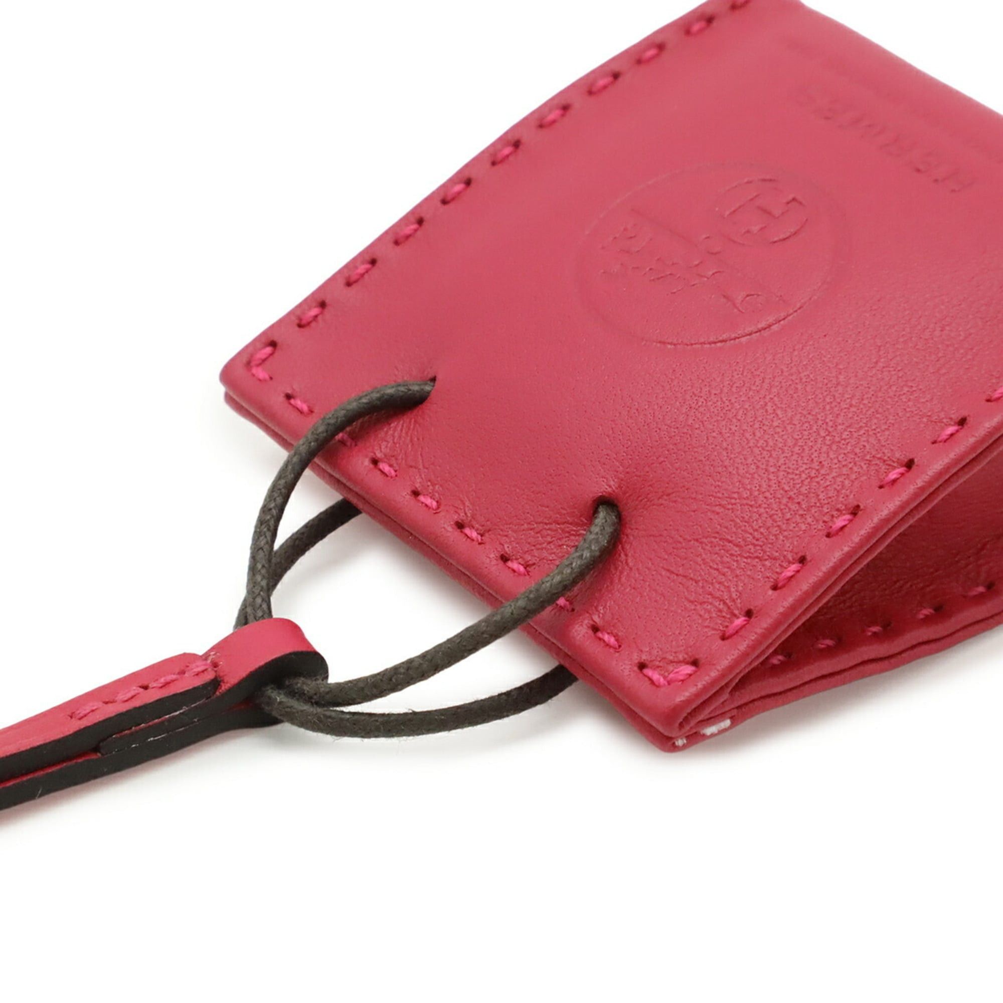 Hermes HERMES Sac Orange Accessory Bag Charm Shopper Motif Agneau Milo Veau Swift Pink Y Stamp 079065CA Size ONE SIZE - 7 Thumbnail