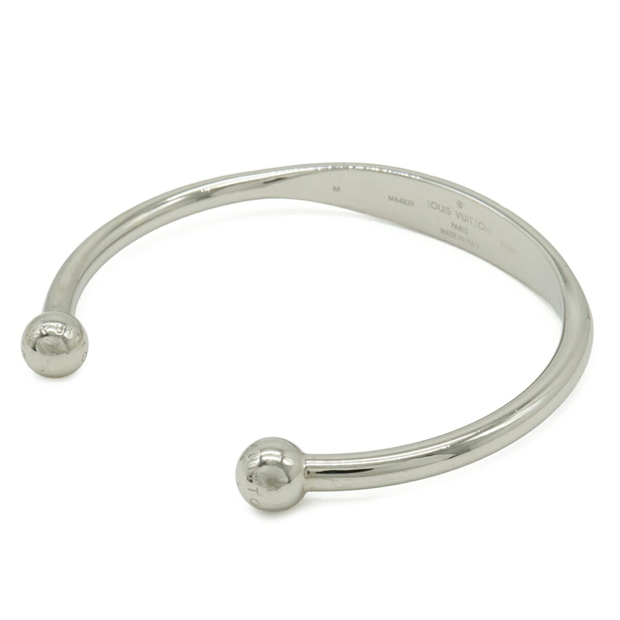 Louis Vuitton Louis Vuitton Jonc Monogram Bracelet Bangle Metal Silver M size M64839 Size ONE SIZE - 3 Thumbnail