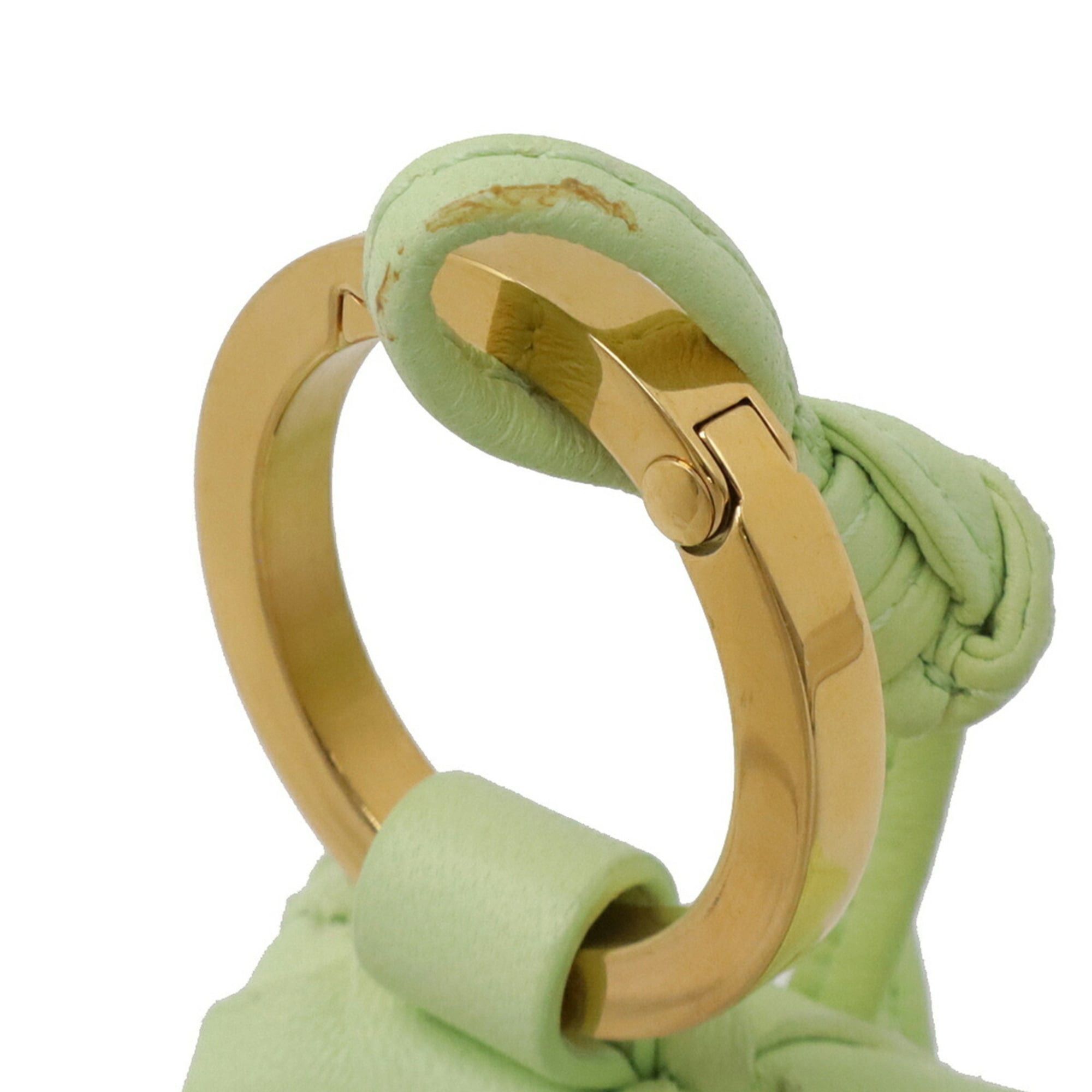 Bottega Veneta Bottega Veneta Intrecciato Wallet/Coin Purse Leather Lime Green with Neck Strap Size ONE SIZE - 7 Thumbnail