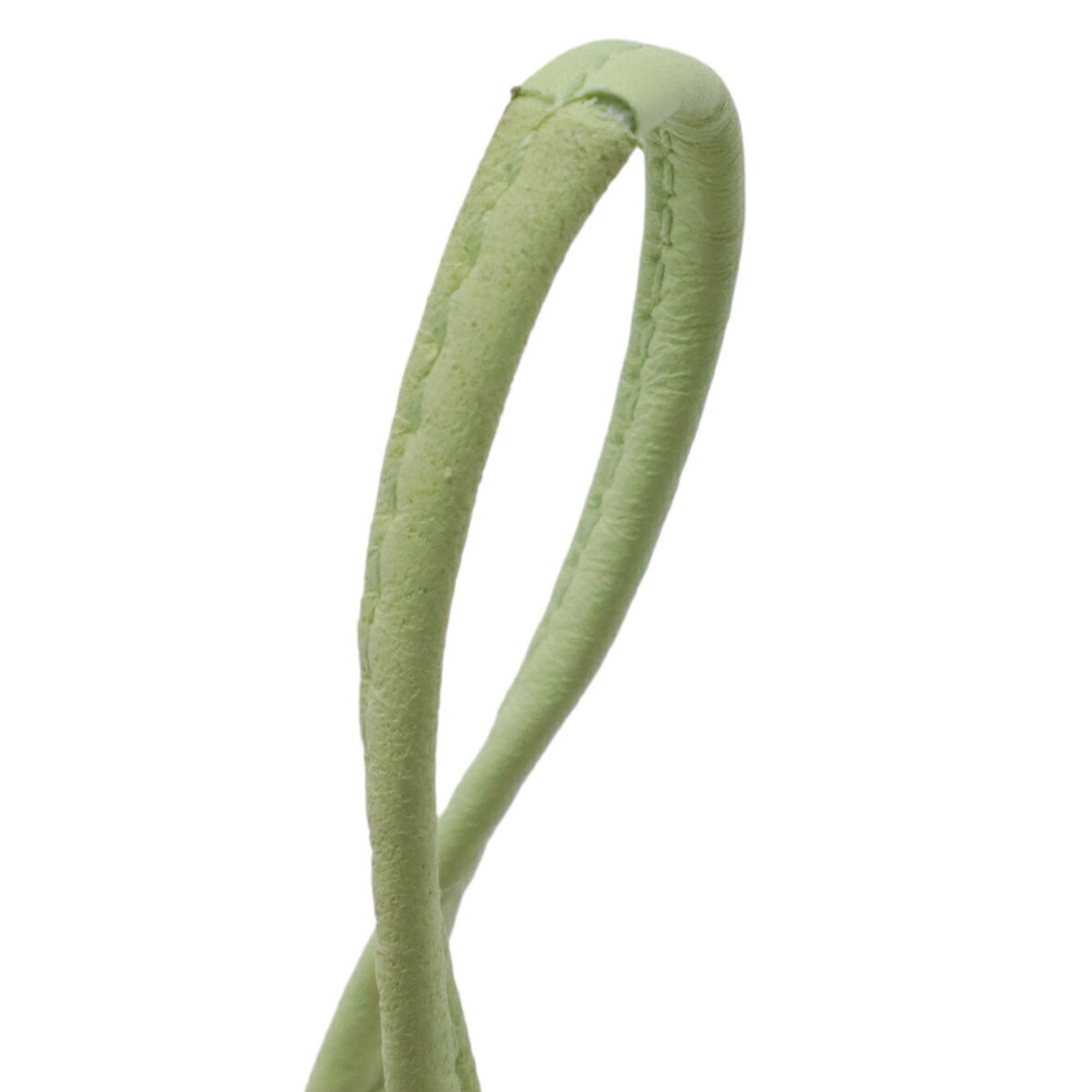 Bottega Veneta Bottega Veneta Intrecciato Wallet/Coin Purse Leather Lime Green with Neck Strap Size ONE SIZE - 8 Thumbnail