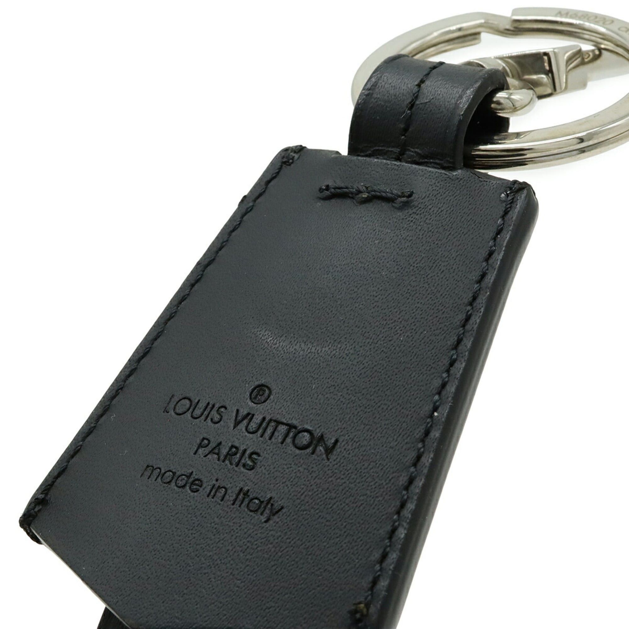 Louis Vuitton Louis Vuitton Keychain LV Cloche Clé Key Charm Cowhide Leather Black Silver M68020 Size ONE SIZE - 7 Thumbnail