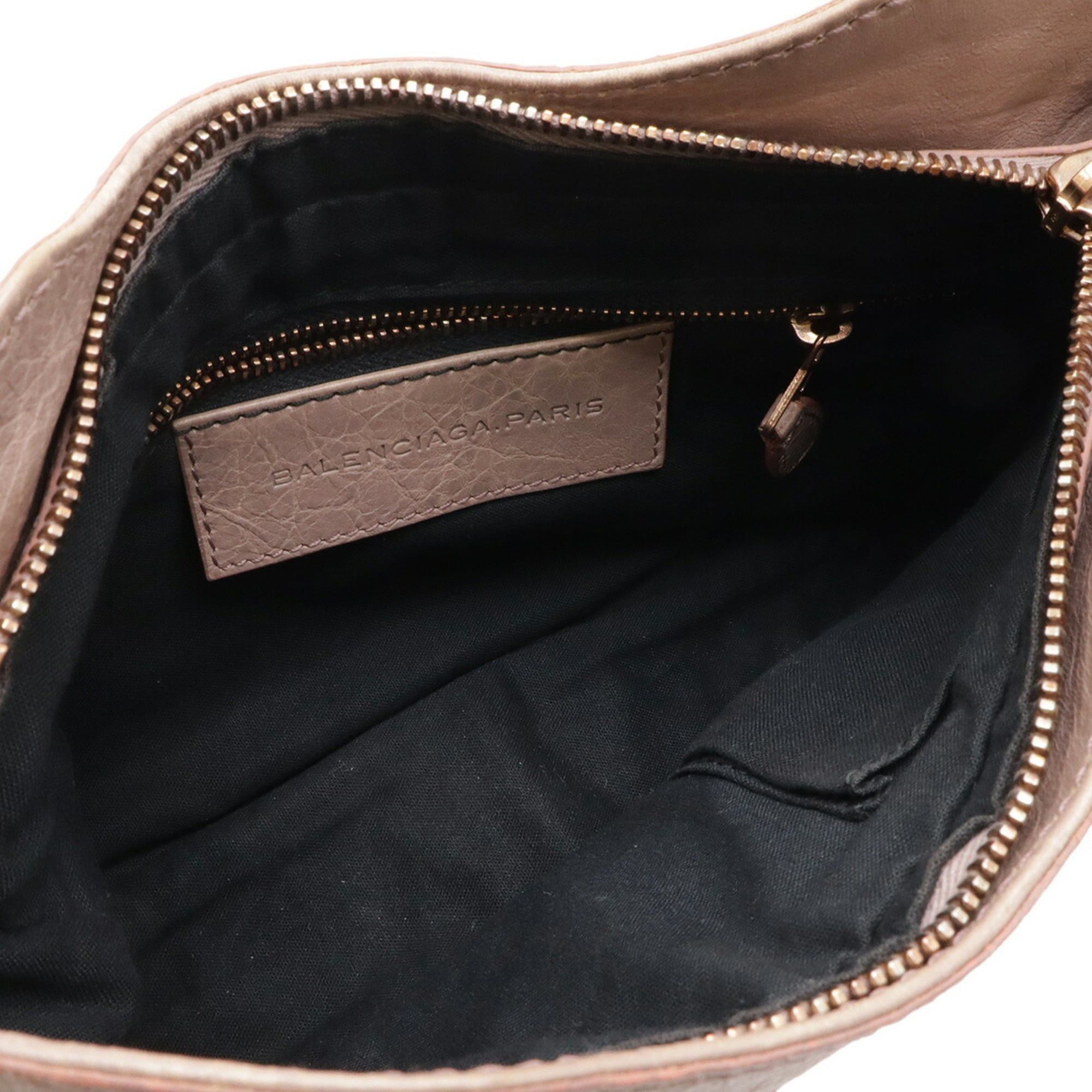 Balenciaga BALENCIAGA Giant Hip Shoulder Bag, Pochette, Clutch Leather, Mauve Pink, Item No. 237203 Size ONE SIZE - 8 Thumbnail