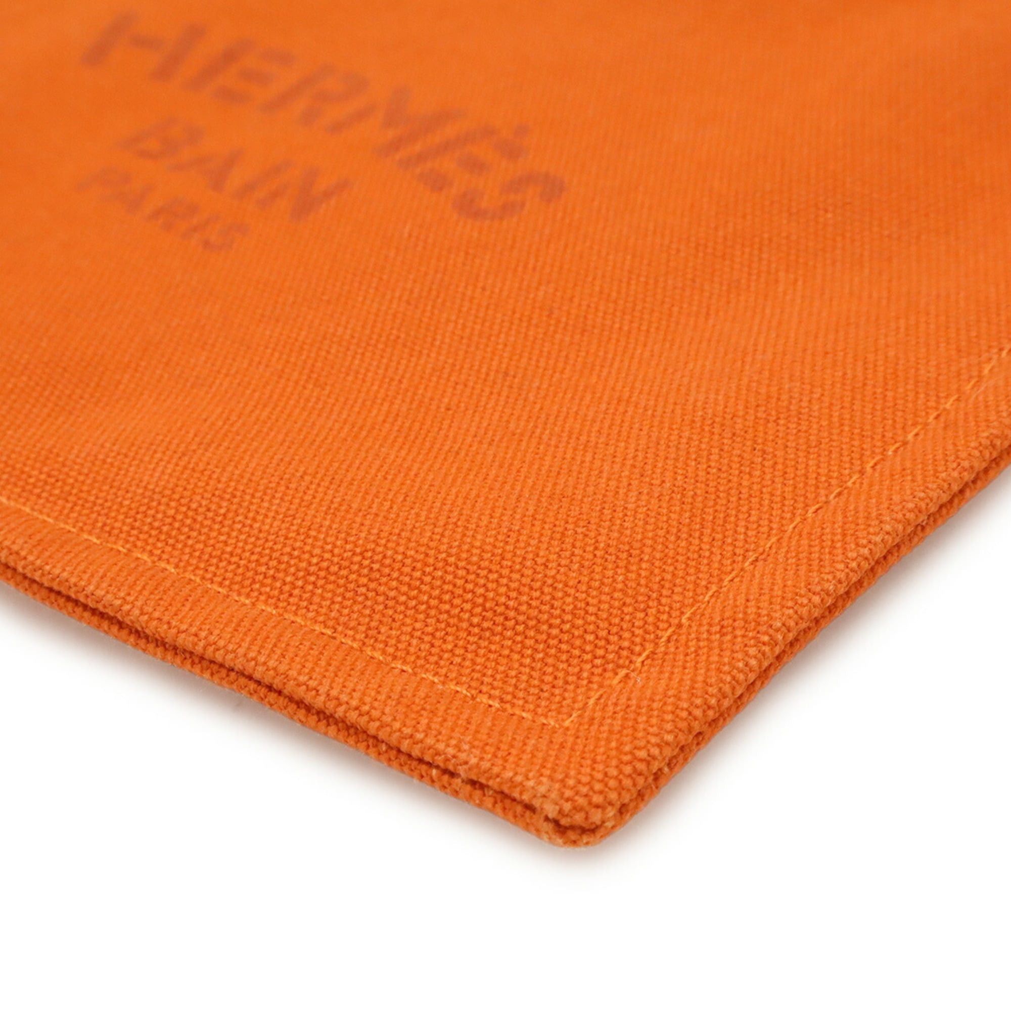 Hermes HERMES New Yachting PM Flat Pouch Handbag Canvas Leather Orange Size ONE SIZE - 4 Thumbnail