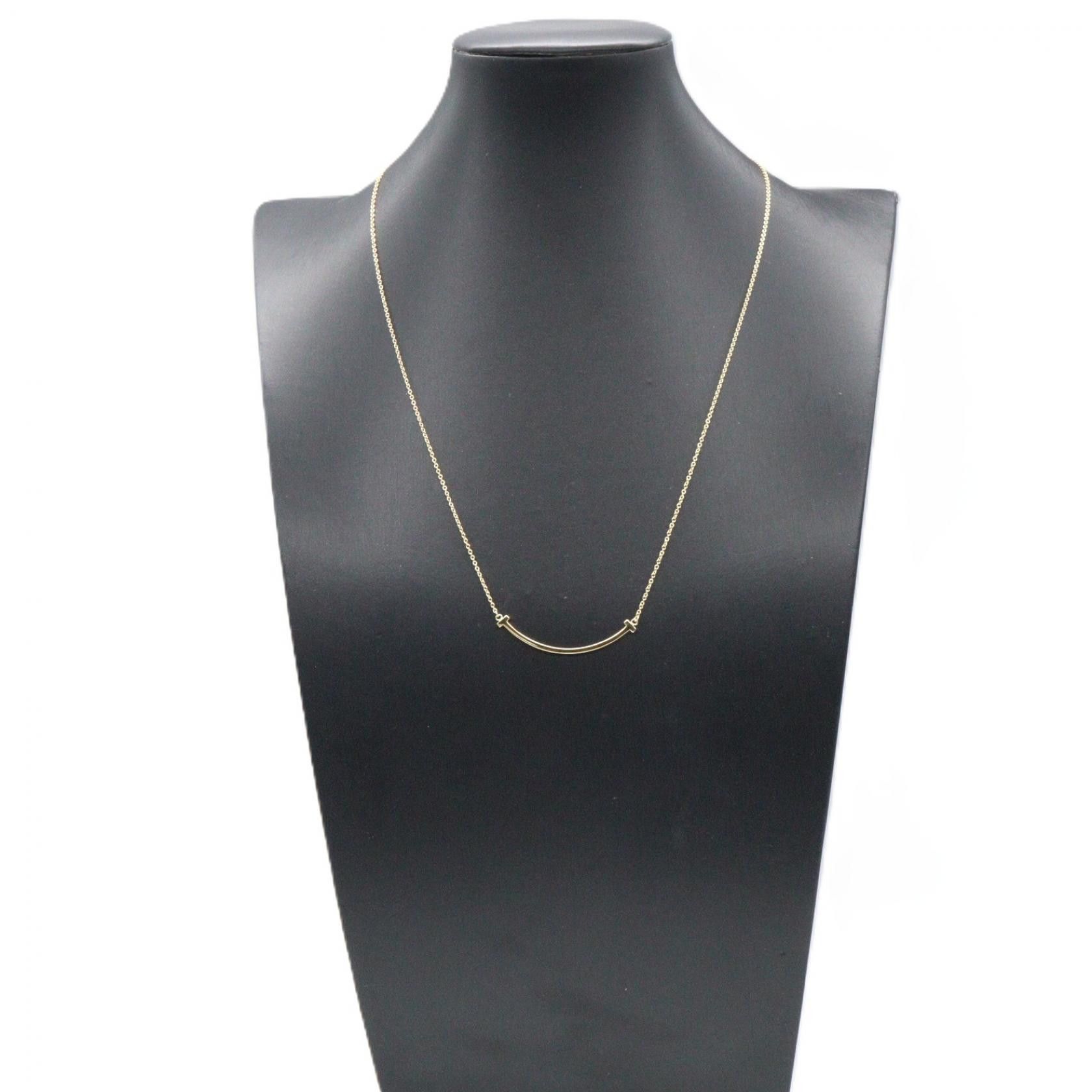 Tiffany & Co. Tiffany & Co. Tiffany & Co. T Smile Small Au750 Necklace Precious Metal Necklace DUTY FREE for USA Size ONE SIZE - 5 Thumbnail