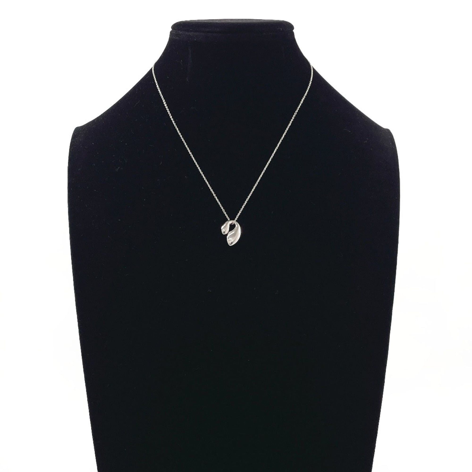 Tiffany & Co. TIFFANY&Co. Tiffany Double Teardrop Elsa Peretti Necklace, Sterling Silver 925, Women's Size ONE SIZE - 8 Thumbnail