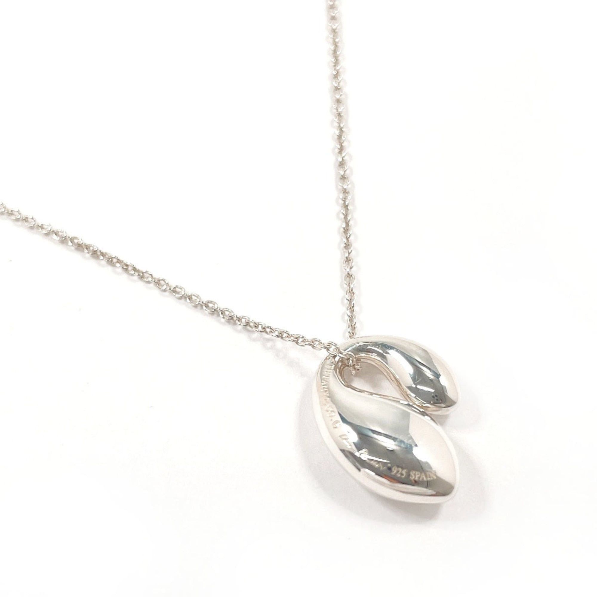 Tiffany & Co. TIFFANY&Co. Tiffany Double Teardrop Elsa Peretti Necklace, Sterling Silver 925, Women's Size ONE SIZE - 2 Thumbnail